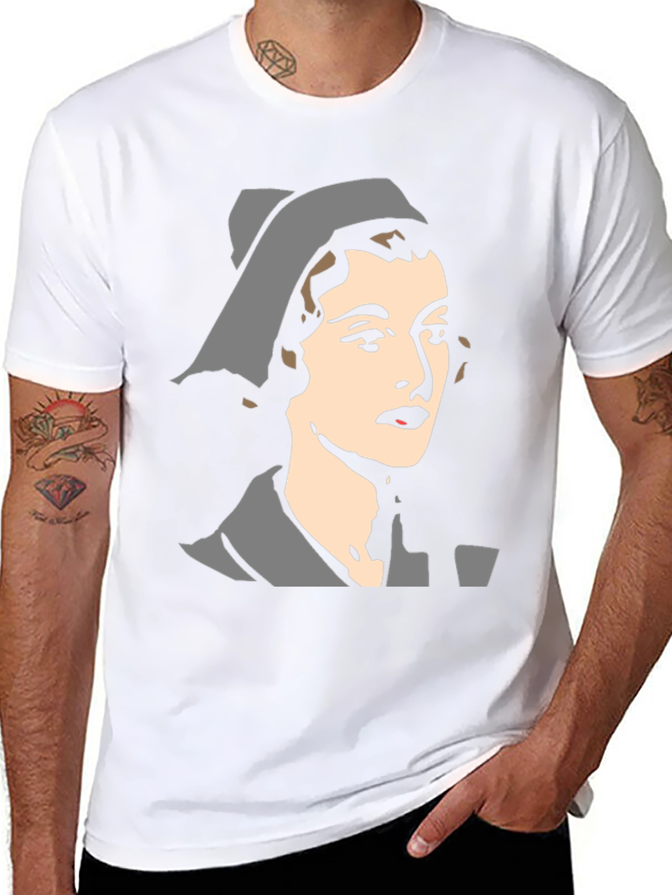 Retro Nurse Graphic T-Shirt - Black