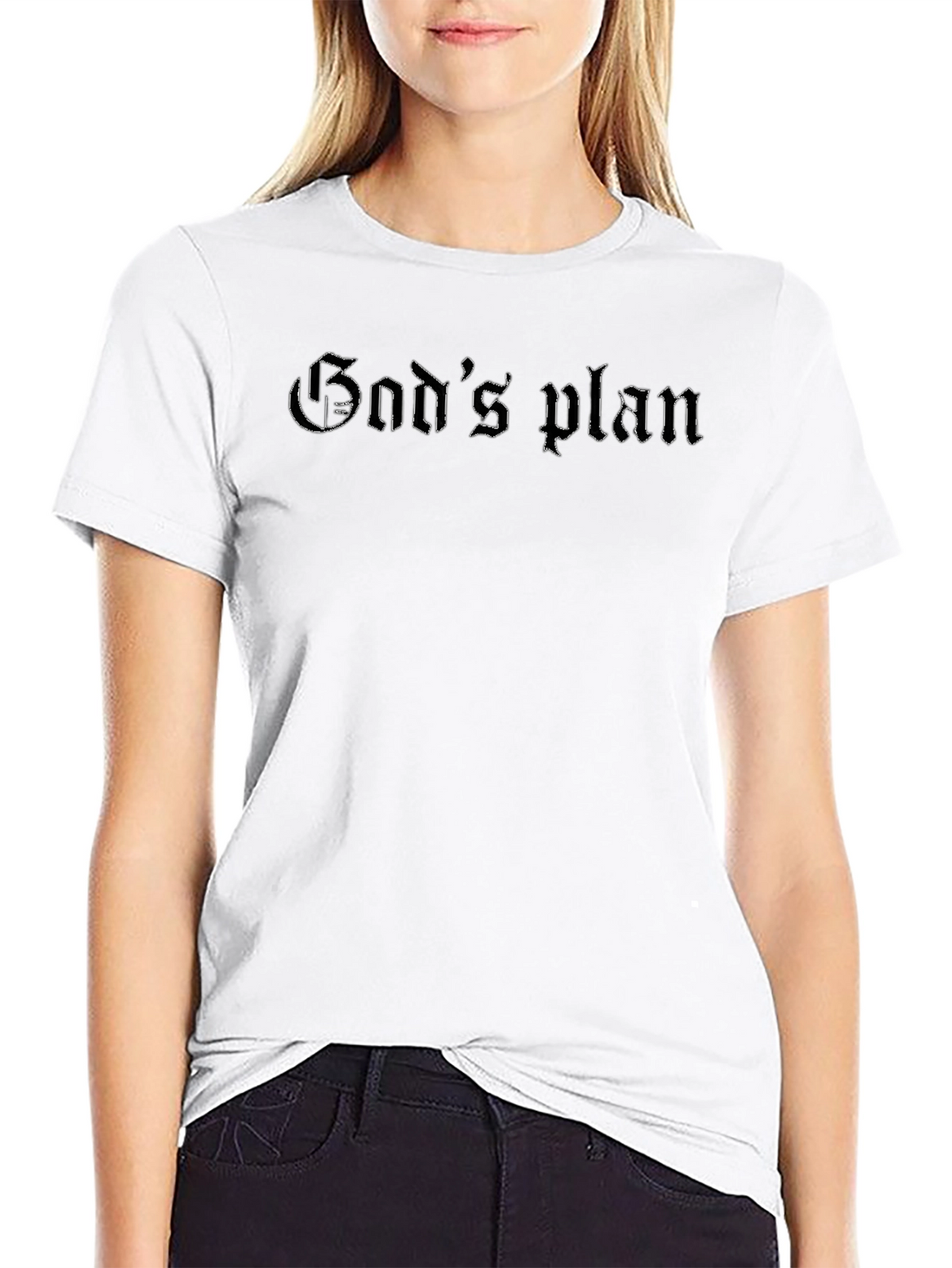 Gods Plan Black Graphic Tee - Mens