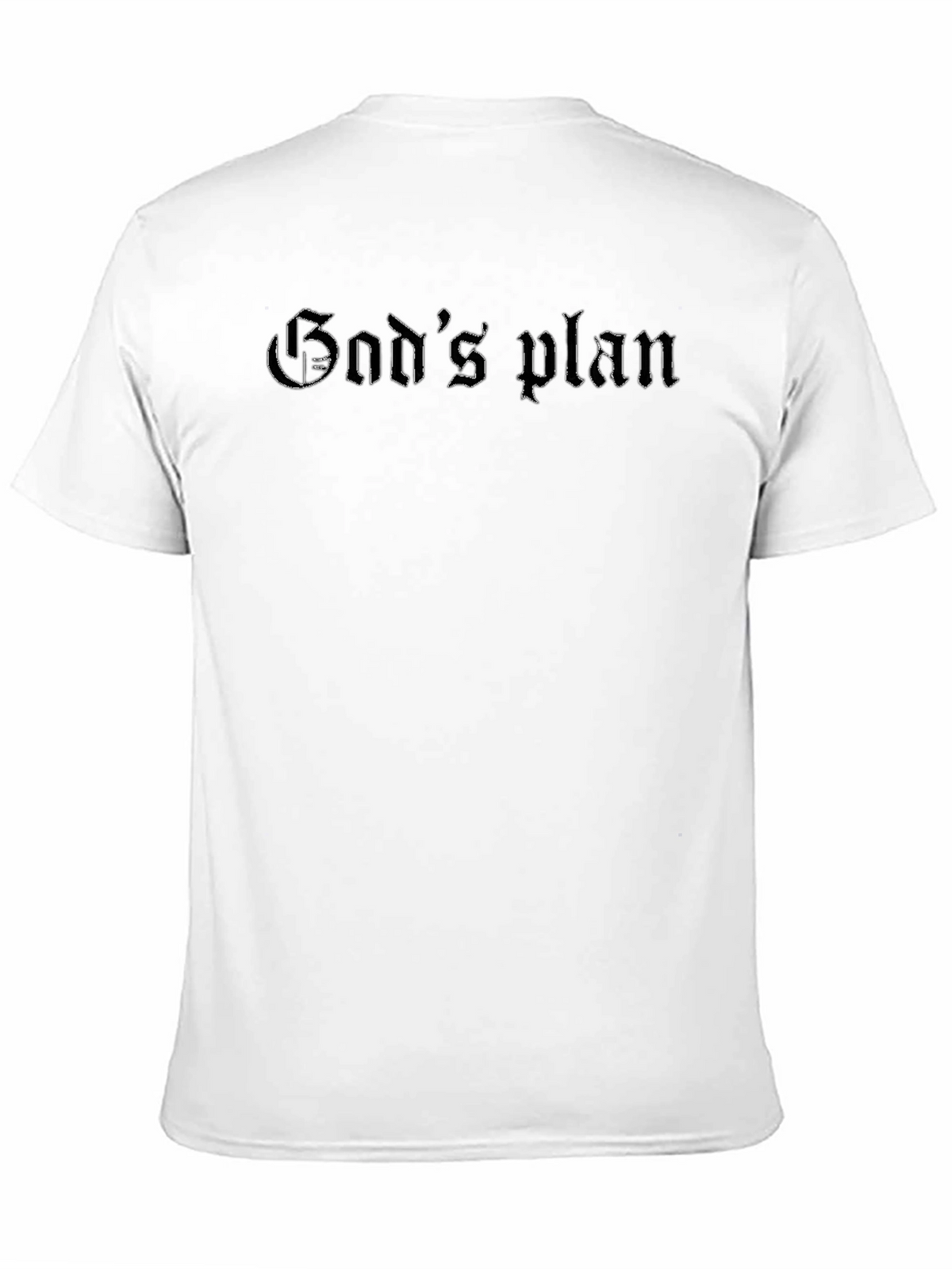 Gods Plan Black Graphic Tee - Mens