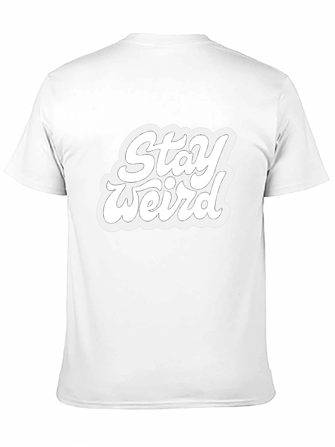 Stay Weird Black Graphic Tee