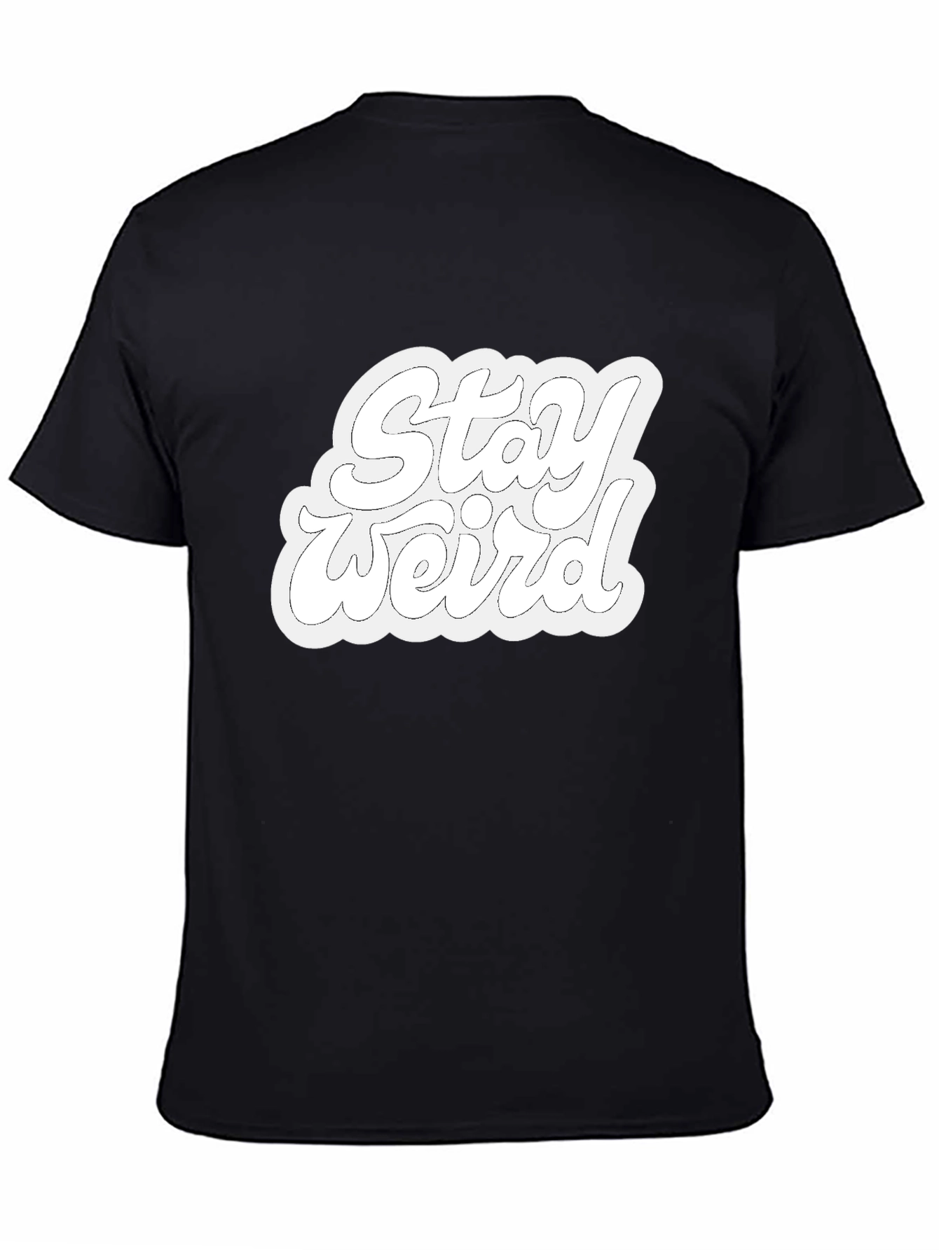 Stay Weird Black Graphic Tee