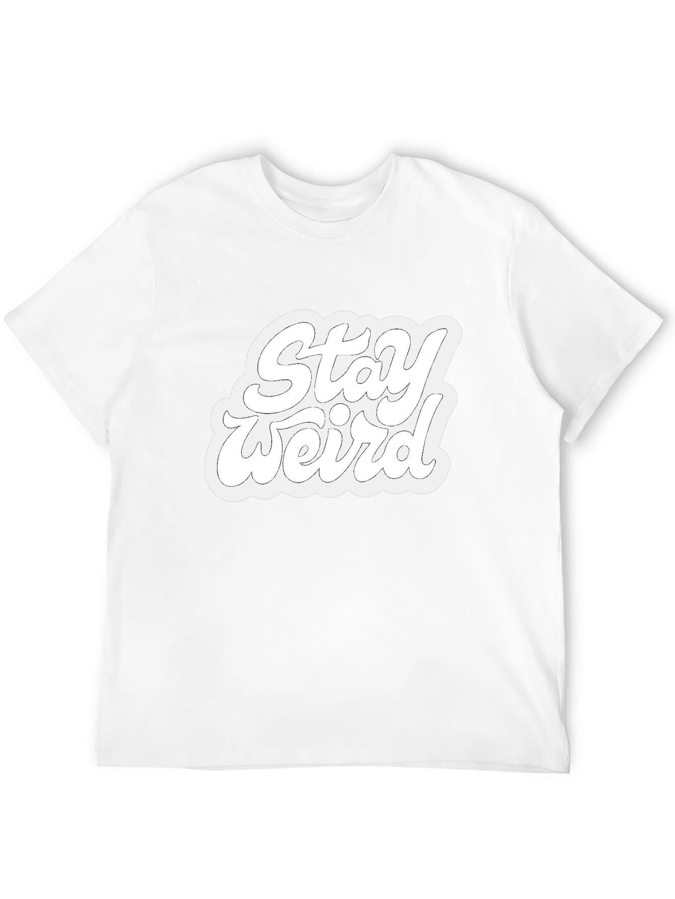 Stay Weird Black Graphic Tee