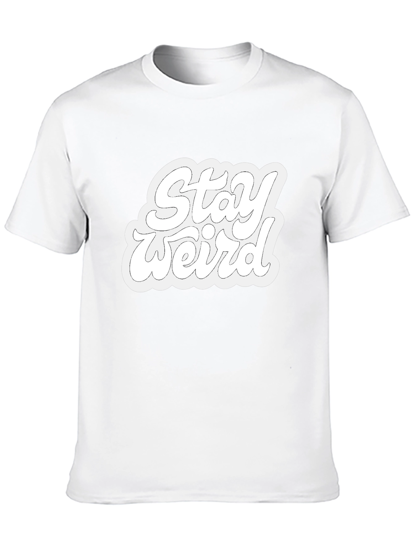 Stay Weird Black Graphic Tee
