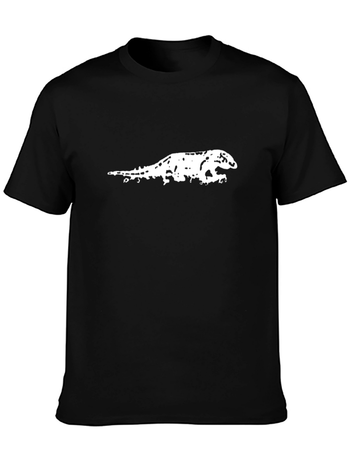 Komodo Dragon Graphic Tee - Black Cotton T-Shirt