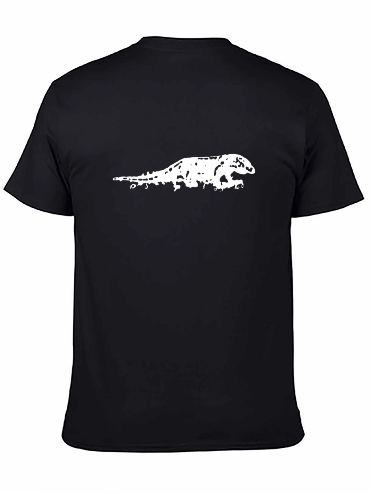 Komodo Dragon Graphic Tee - Black Cotton T-Shirt