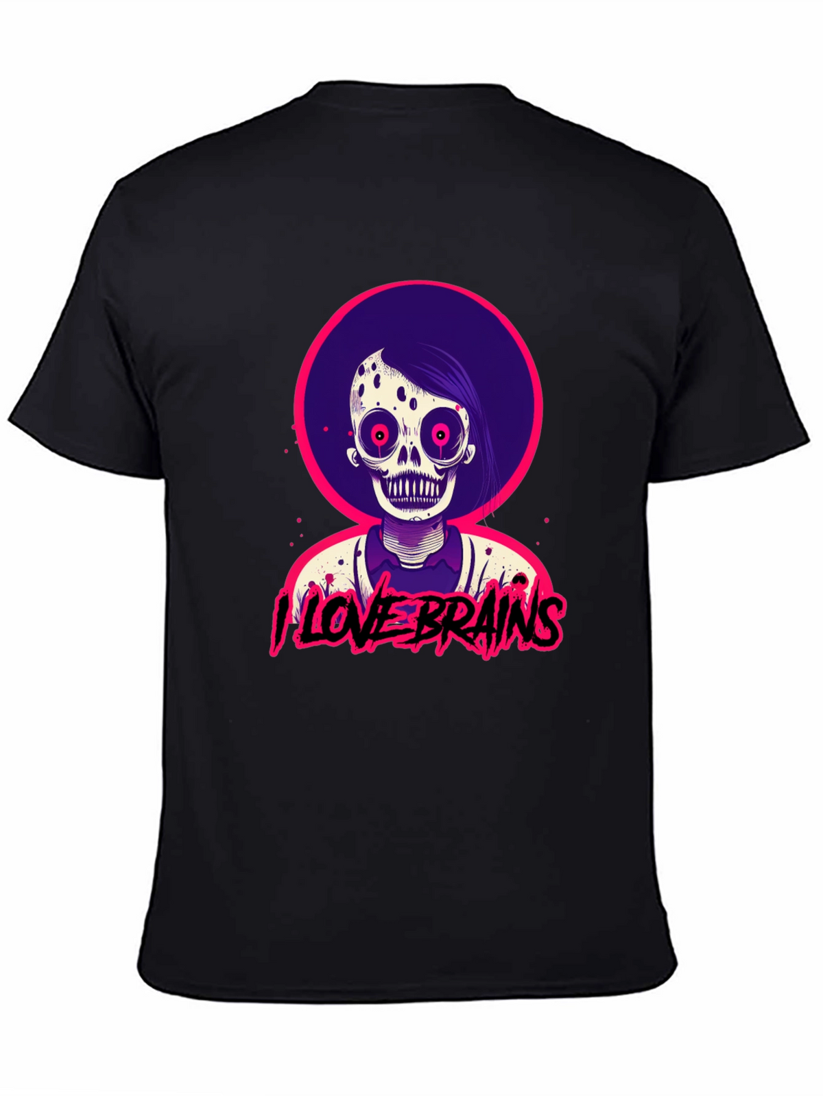 I Love Brains Zombie T-Shirt - Halloween Tee