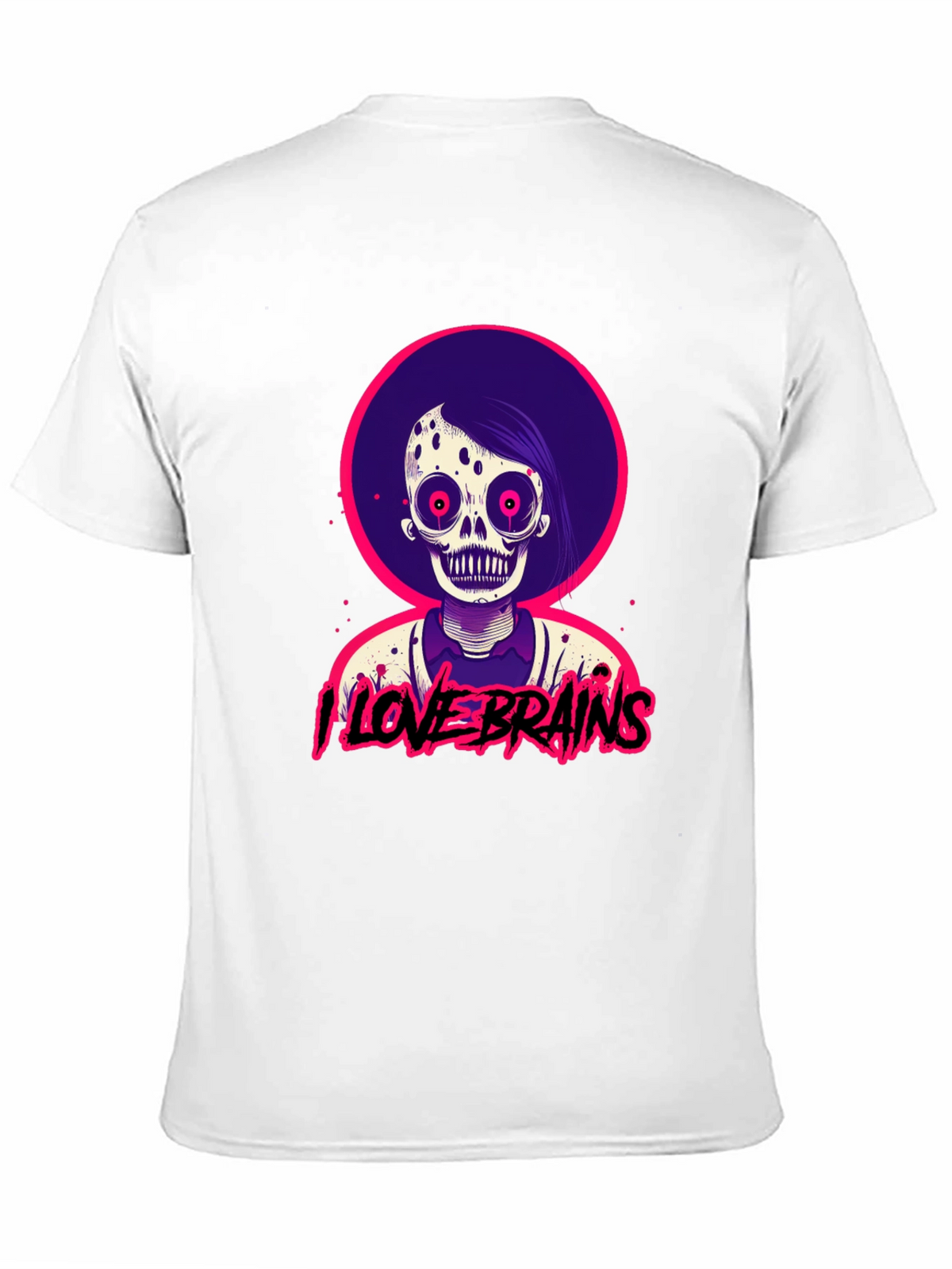 I Love Brains Zombie T-Shirt - Halloween Tee