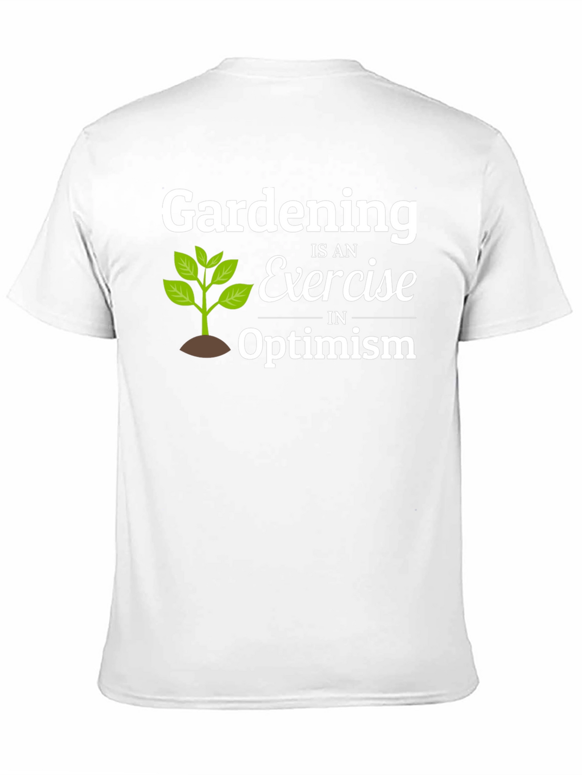 Gardening Optimism T-Shirt - Black Cotton Tee