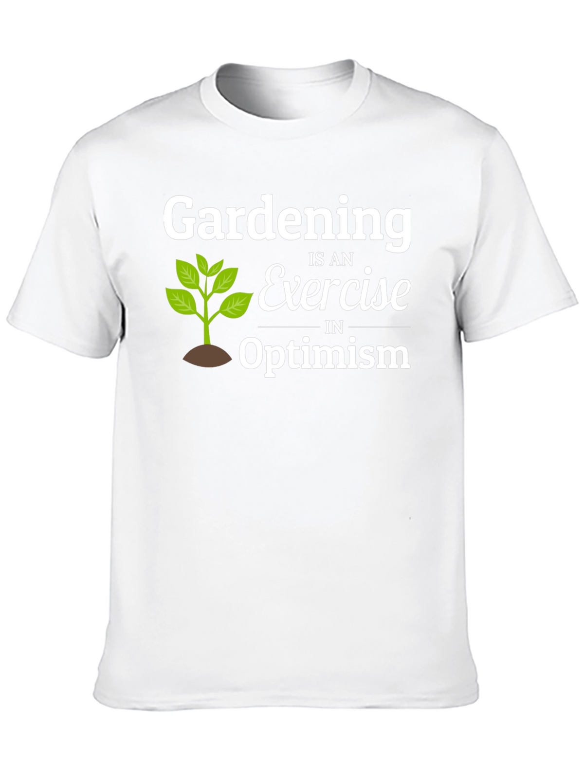 Gardening Optimism T-Shirt - Black Cotton Tee
