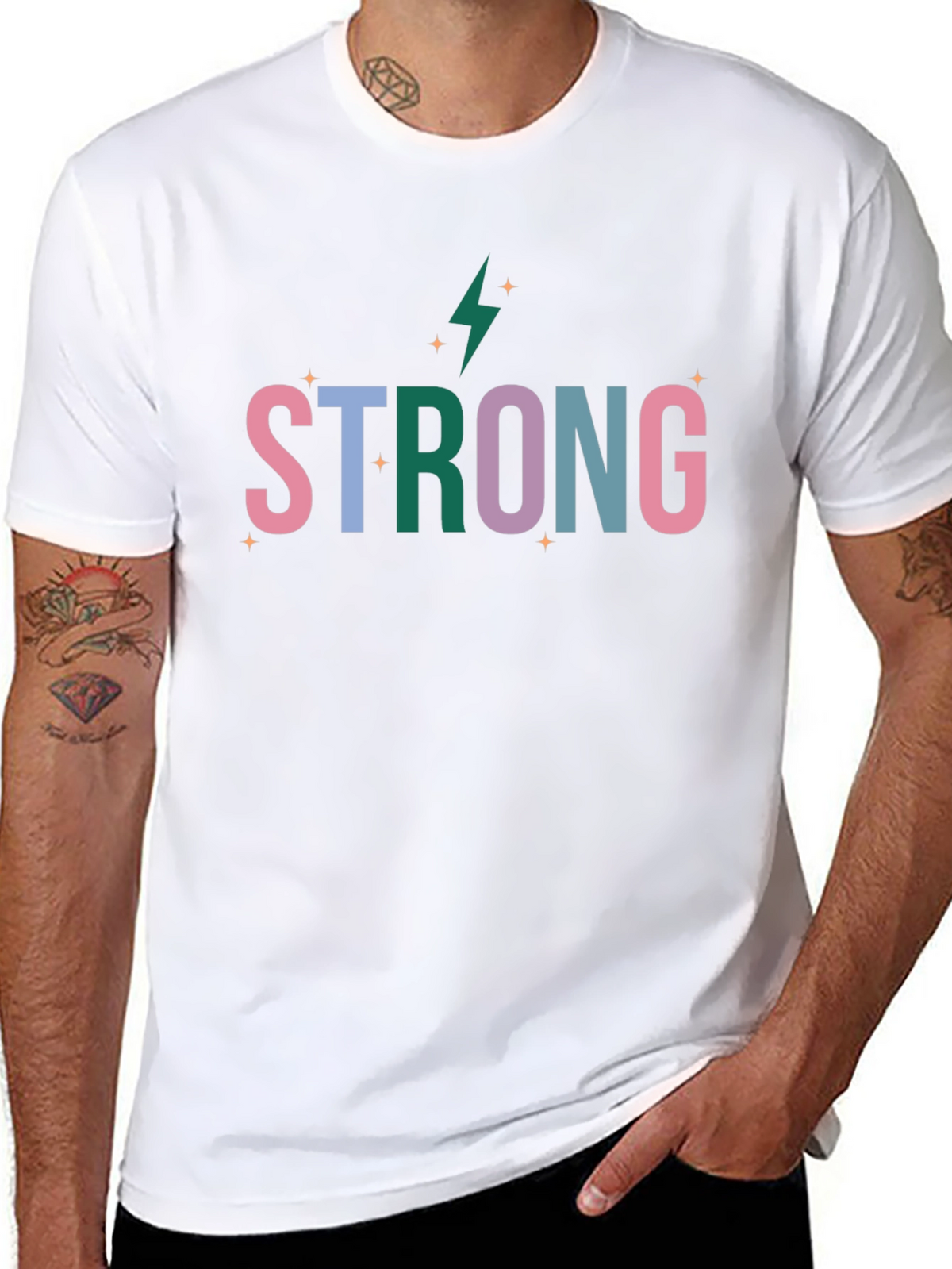 Strong Graphic Tee - Stylish Comfort
