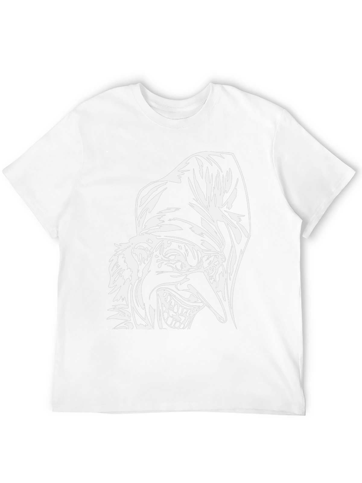 Creepy Jester Graphic Tee - Black Cotton Shirt