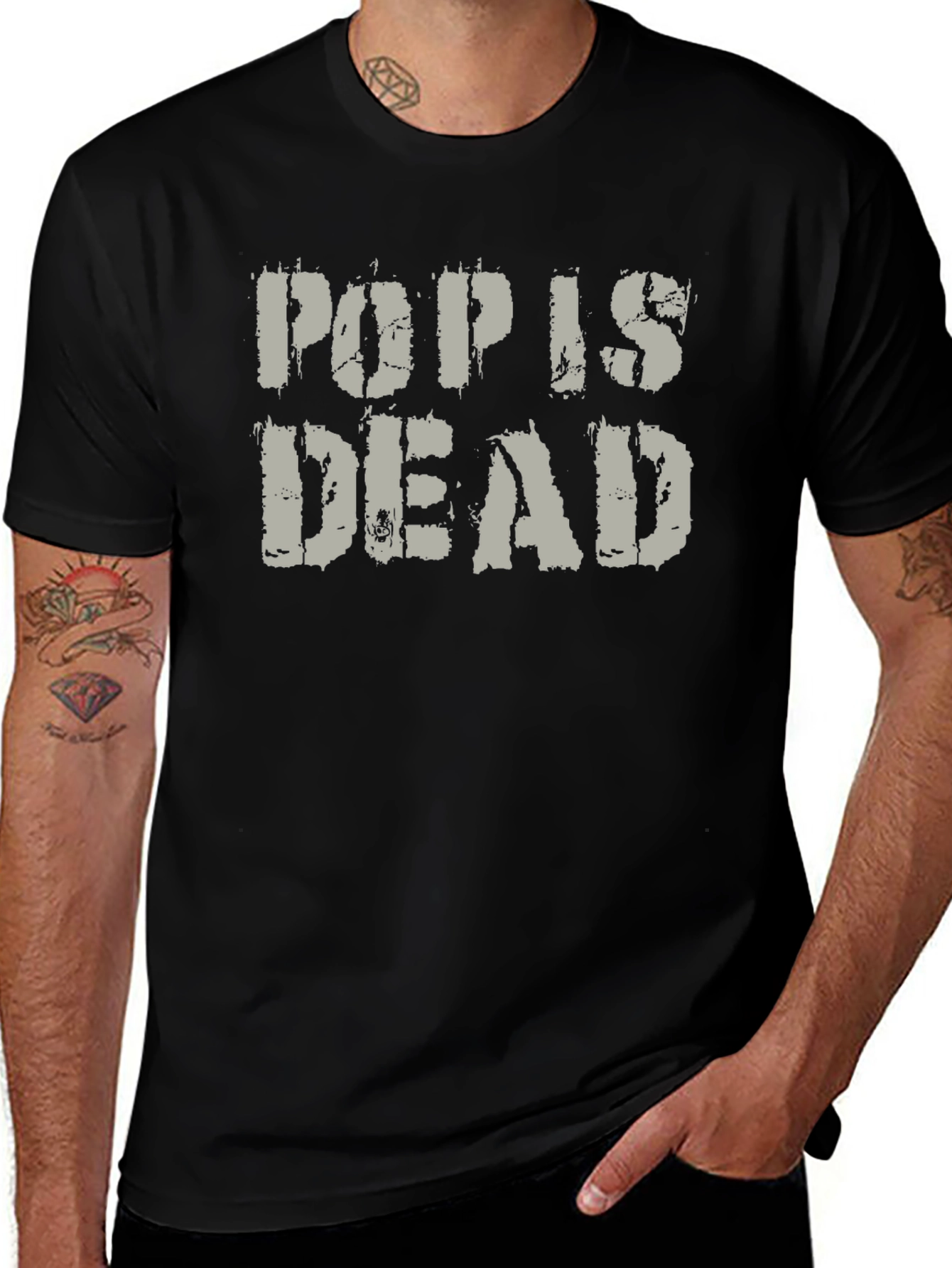 Pop is Dead Graphic T-Shirt - Black