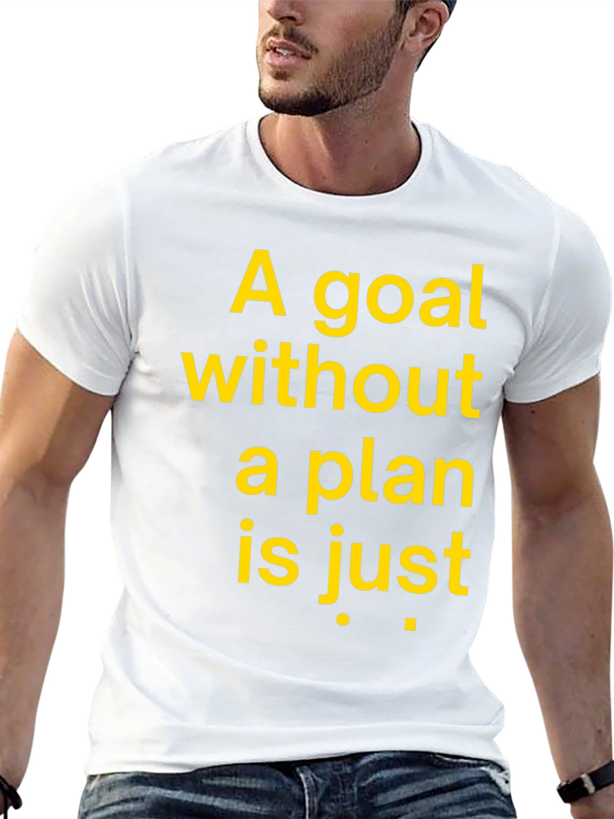 Motivational Graphic T-Shirt - Goal Without a Plan