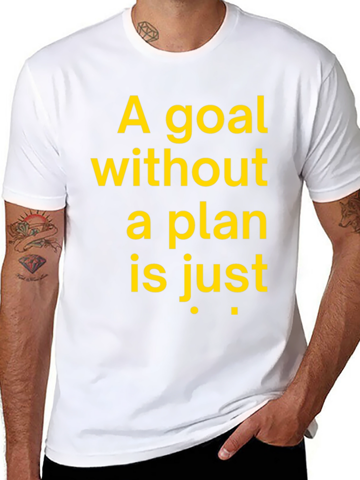 Motivational Graphic T-Shirt - Goal Without a Plan
