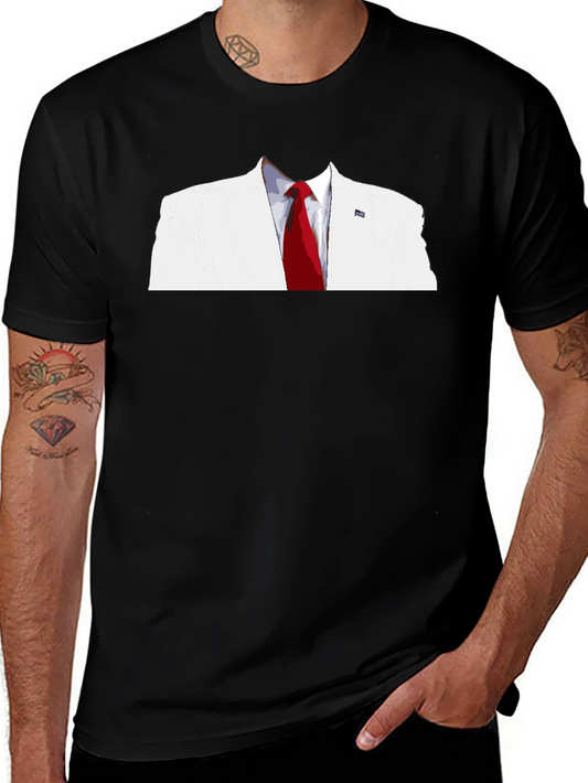 White Suit & Red Tie Graphic T-Shirt
