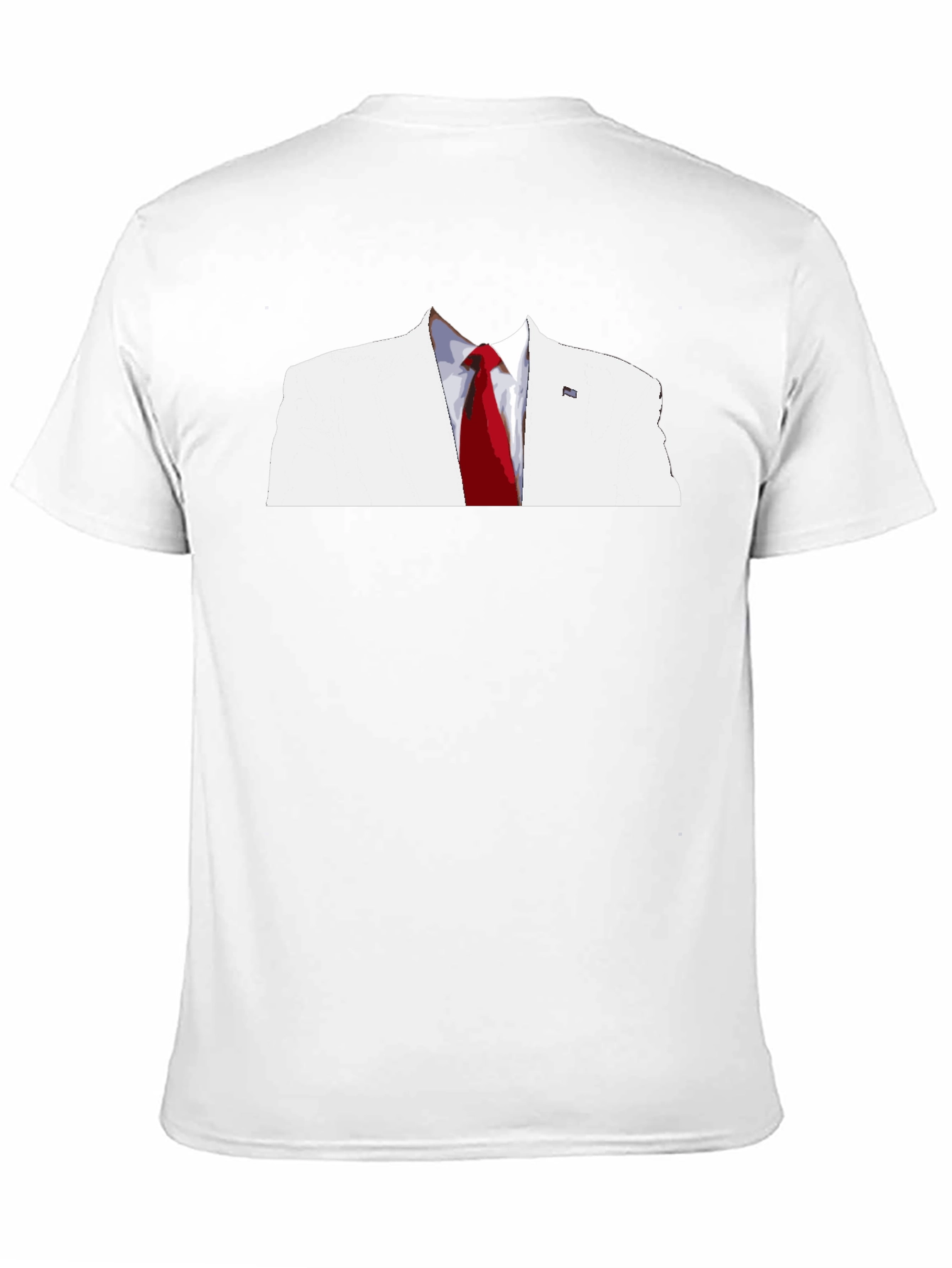 White Suit & Red Tie Graphic T-Shirt