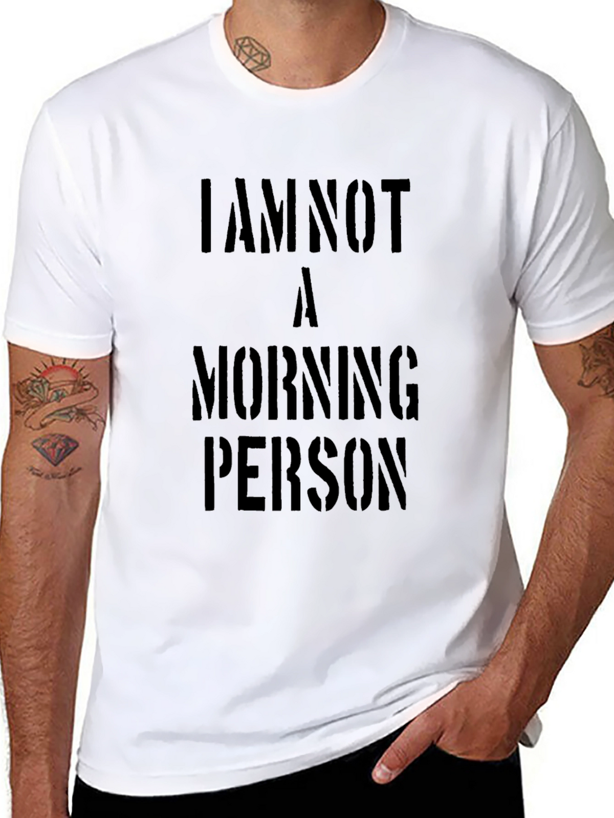I Am Not A Morning Person Graphic T-Shirt