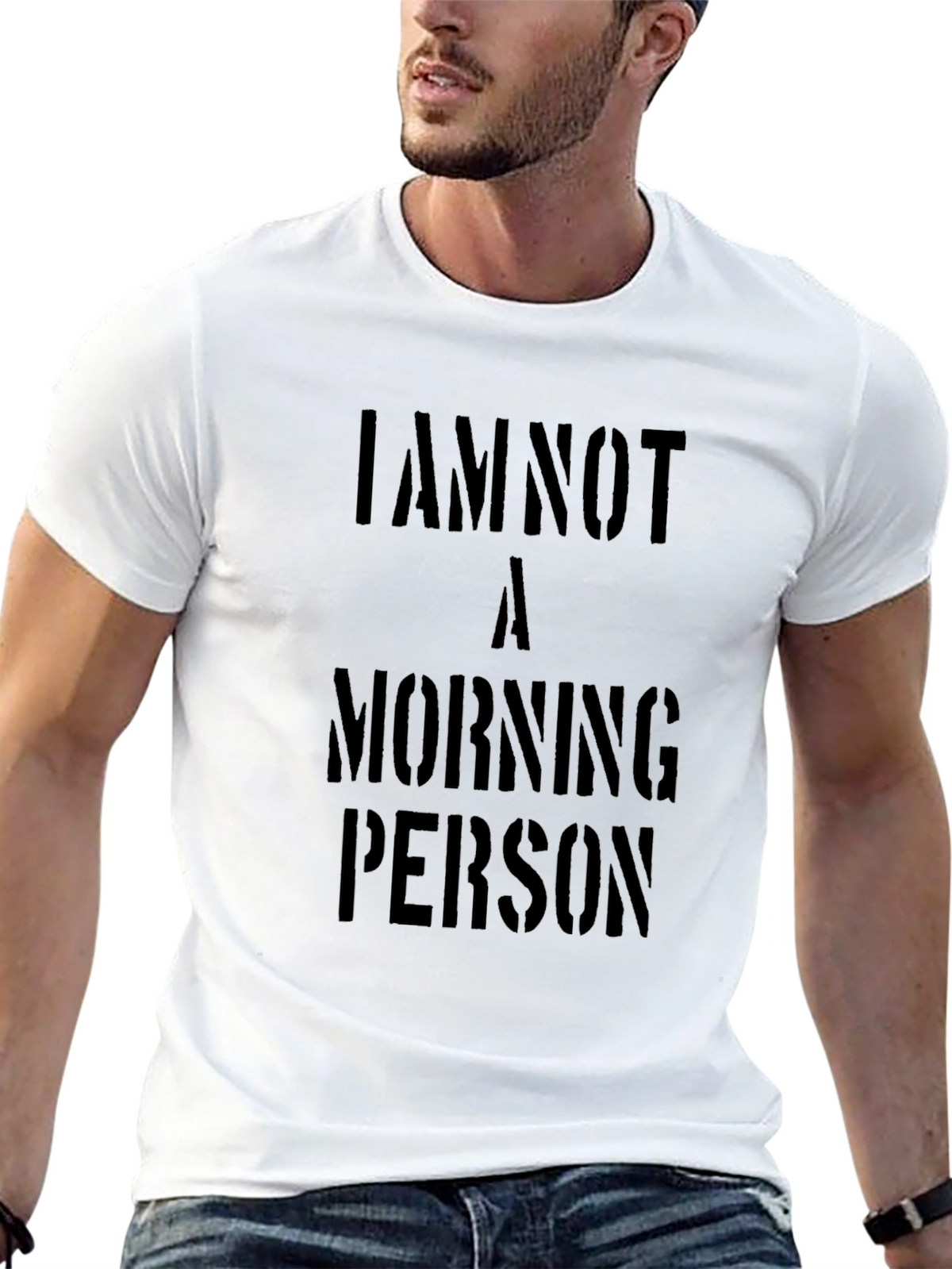 I Am Not A Morning Person Graphic T-Shirt