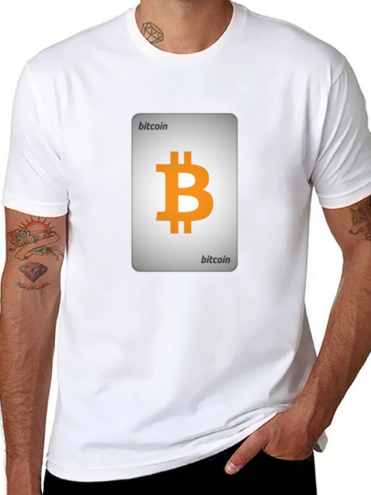 Bitcoin Card T-Shirt - Crypto Currency Tee