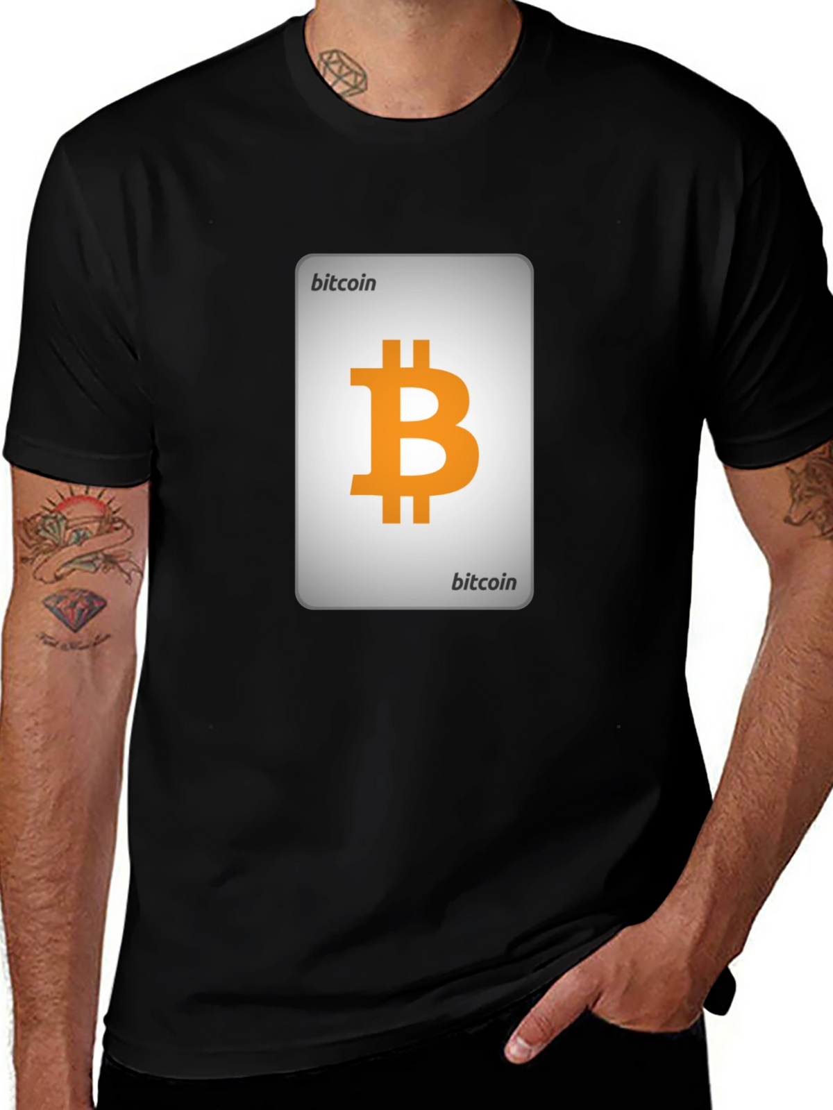 Bitcoin Card T-Shirt - Crypto Currency Tee
