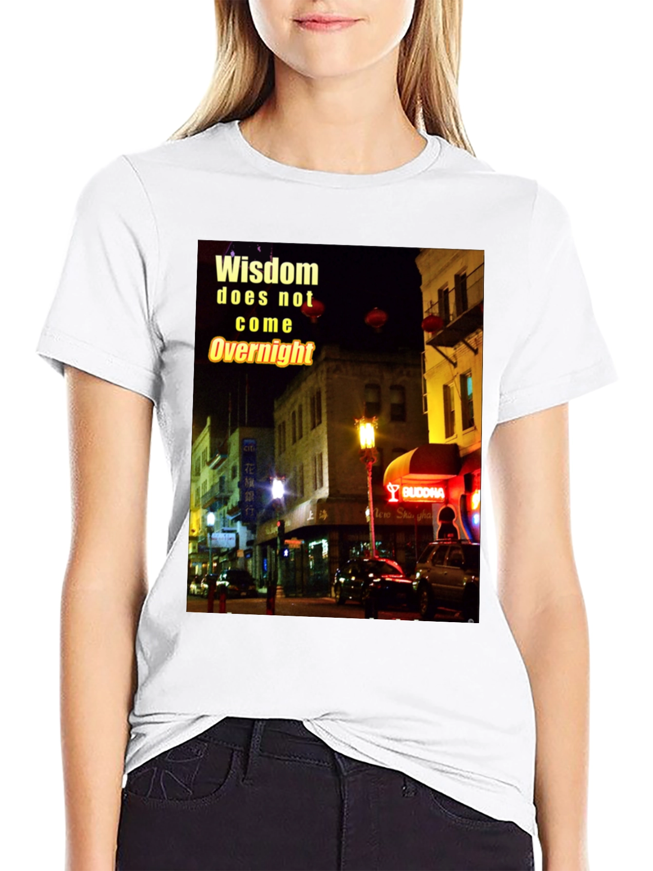 Wisdom Chinatown Graphic T-Shirt