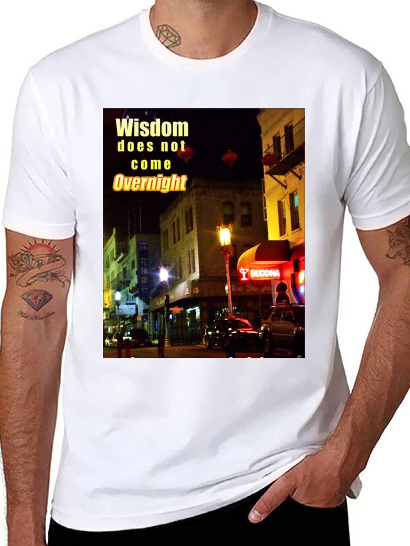 Wisdom Chinatown Graphic T-Shirt