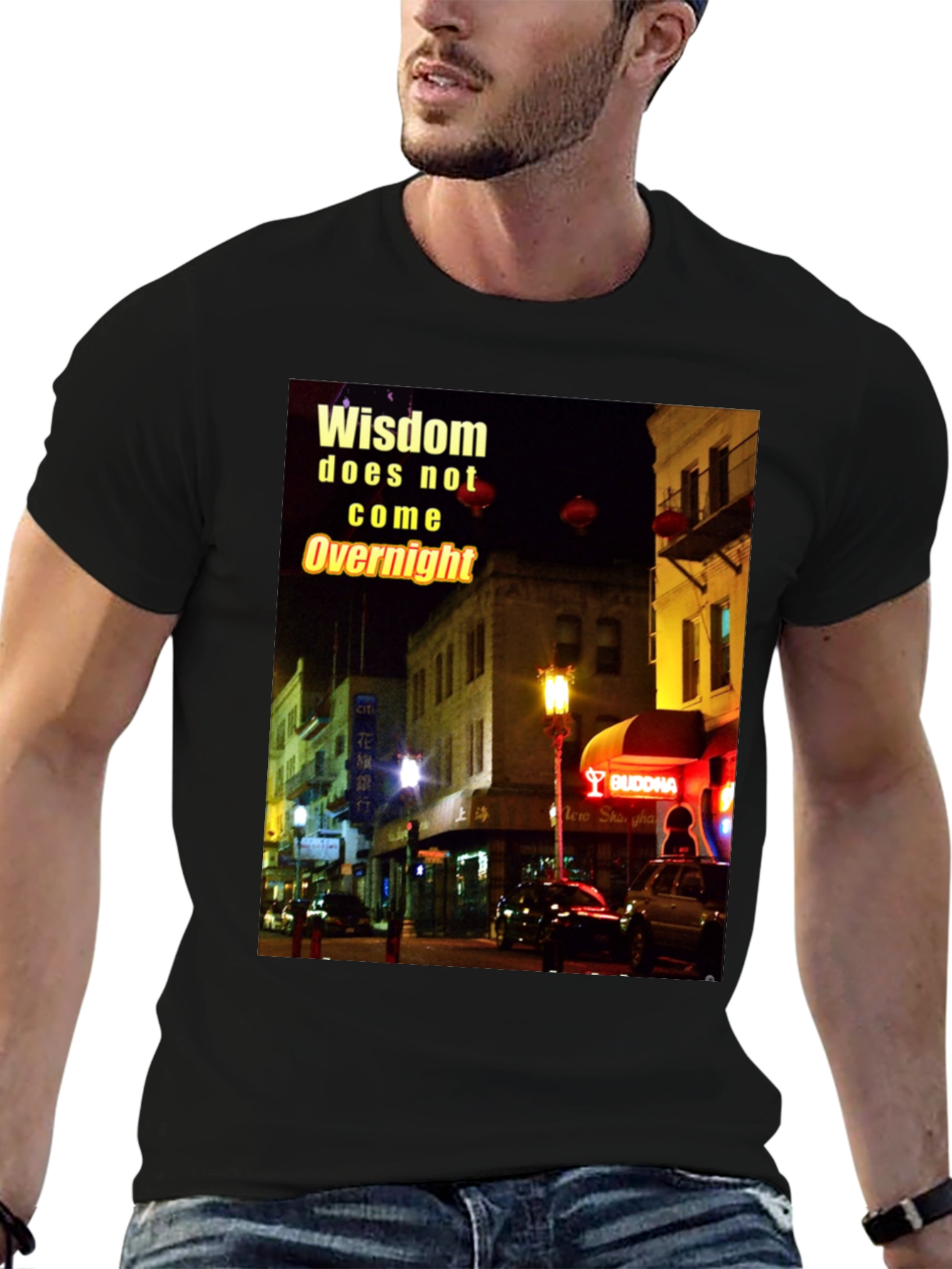 Wisdom Chinatown Graphic T-Shirt