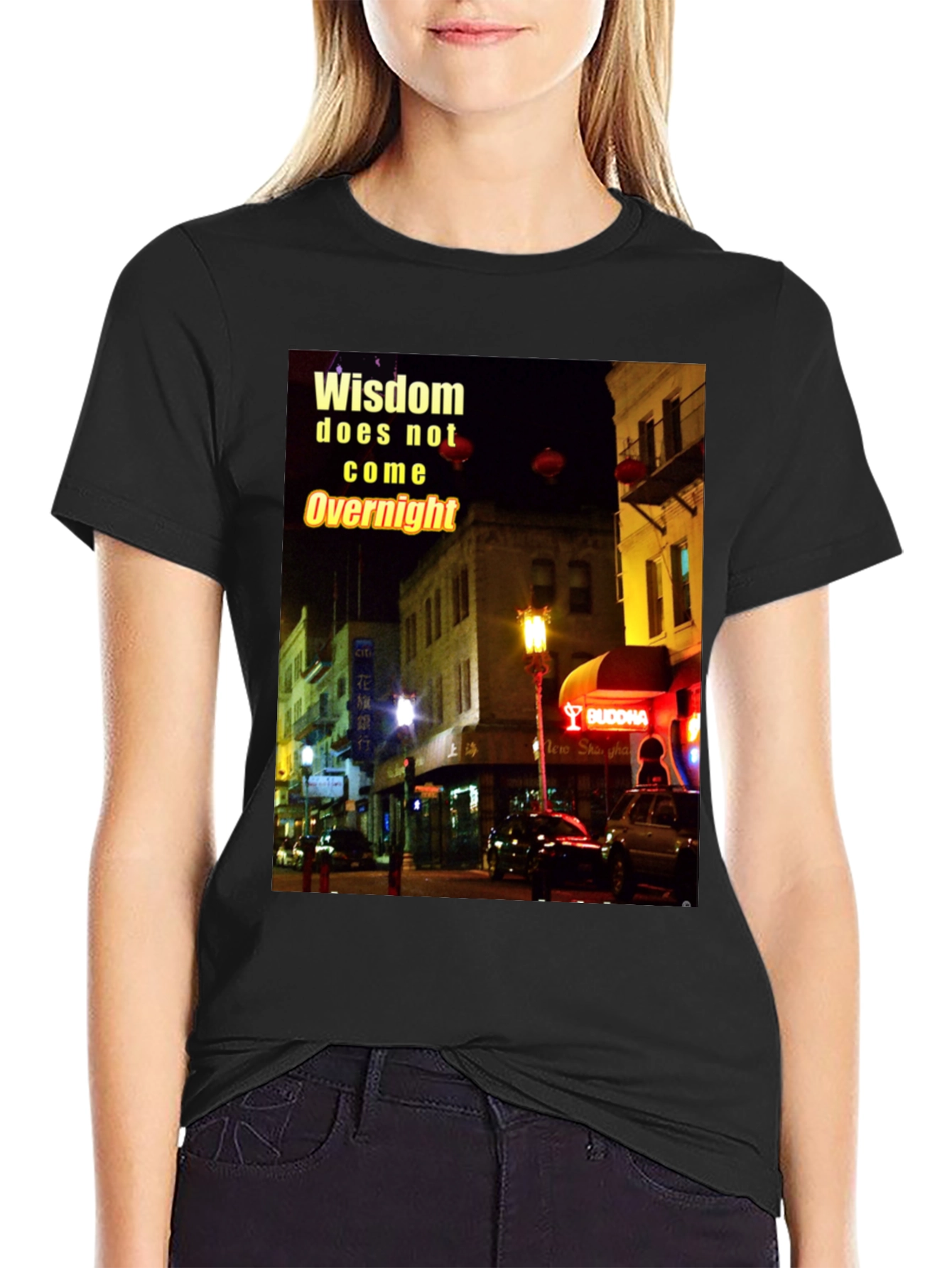 Wisdom Chinatown Graphic T-Shirt