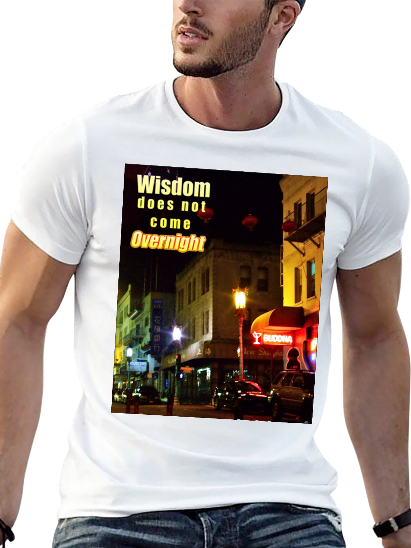 Wisdom Chinatown Graphic T-Shirt