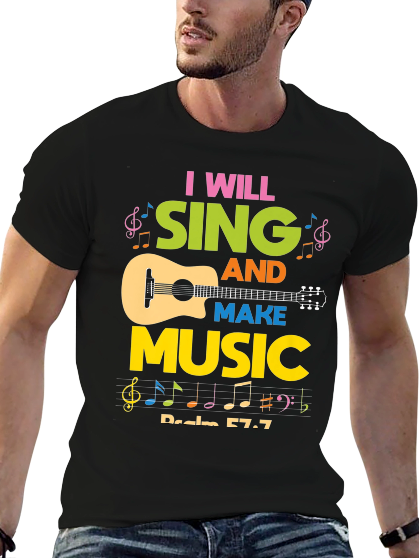 I Will Sing and Make Music Graphic Tee