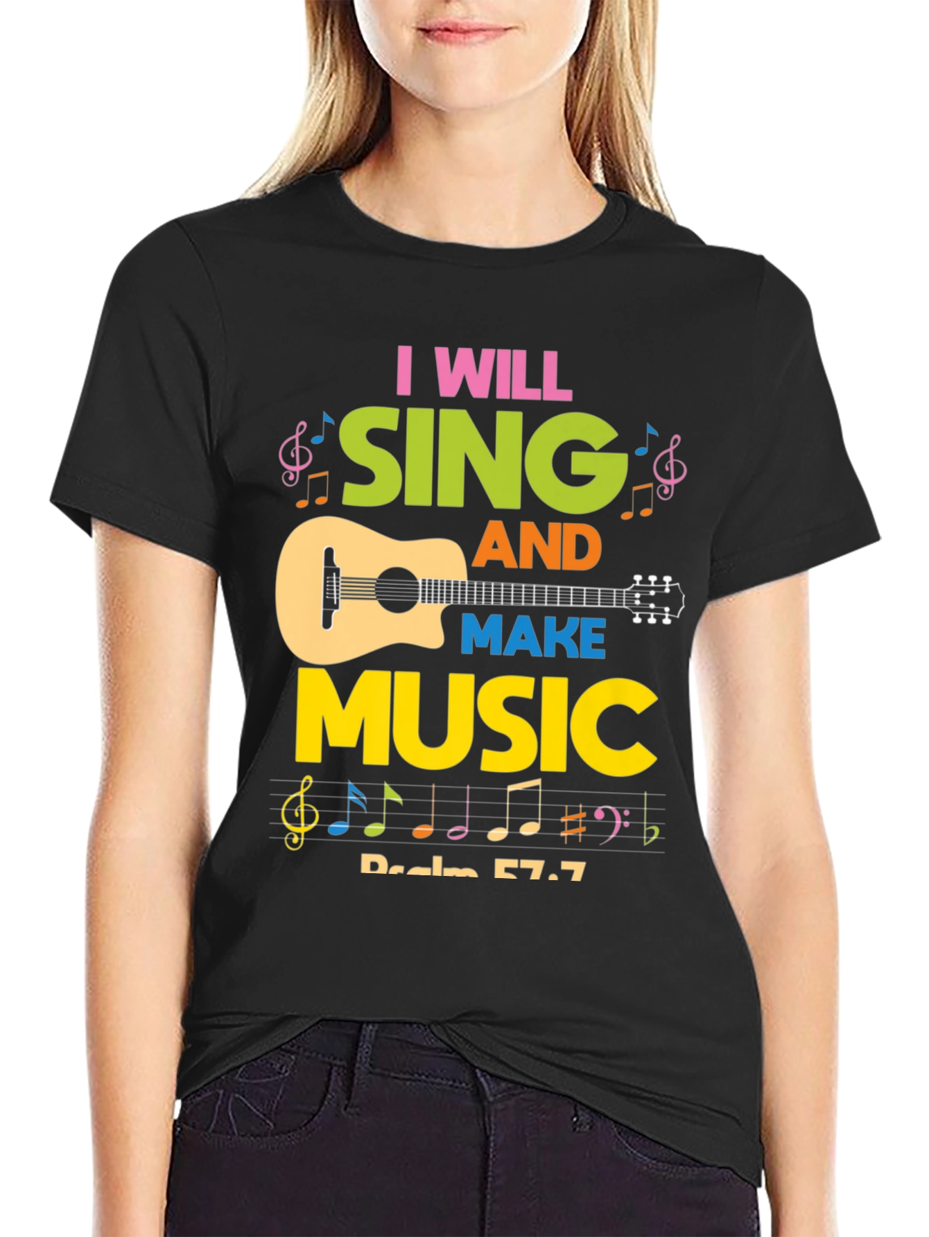 I Will Sing and Make Music Graphic Tee