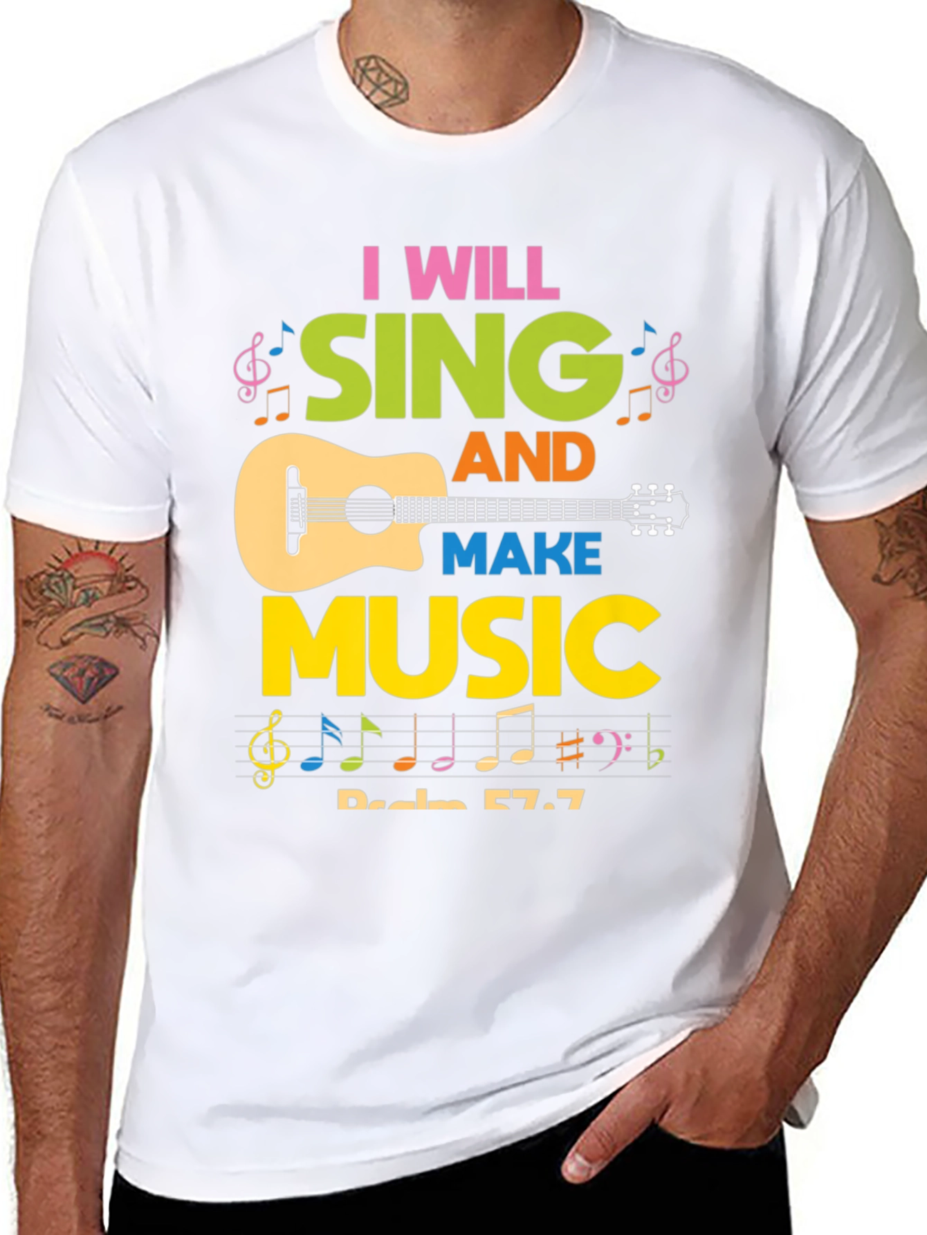 I Will Sing and Make Music Graphic Tee