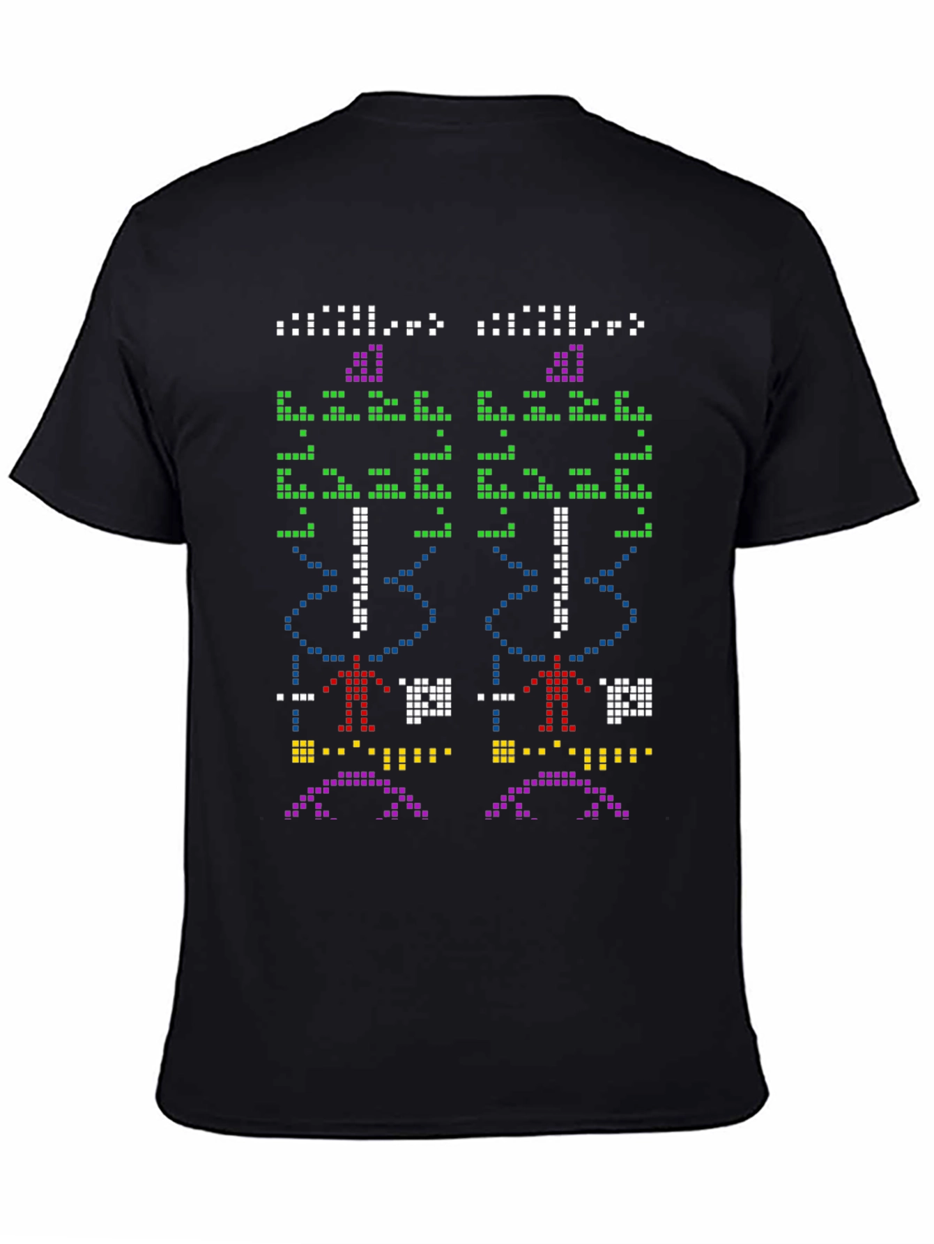 Pixel Art Black T-Shirt