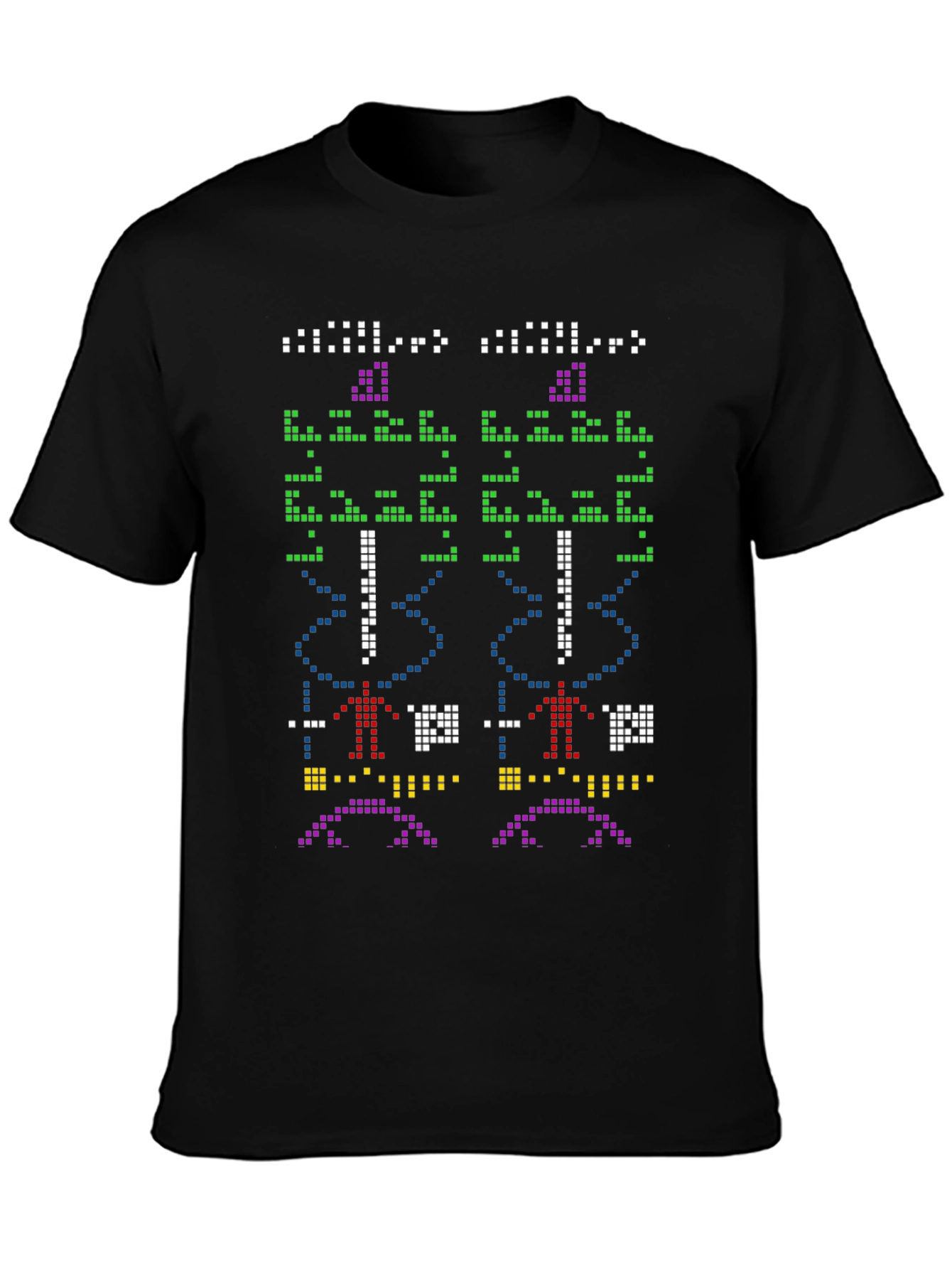 Pixel Art Black T-Shirt