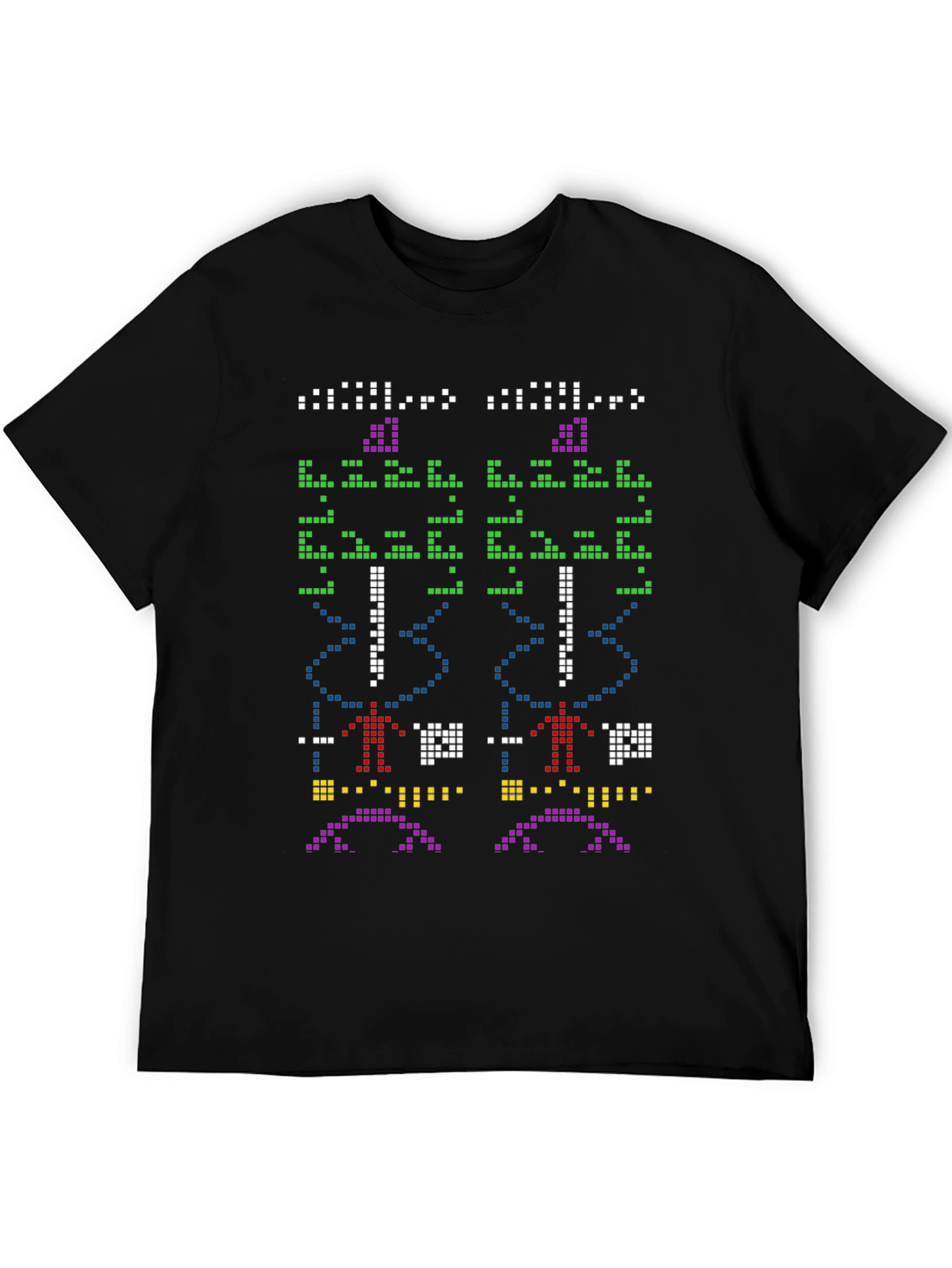 Pixel Art Black T-Shirt