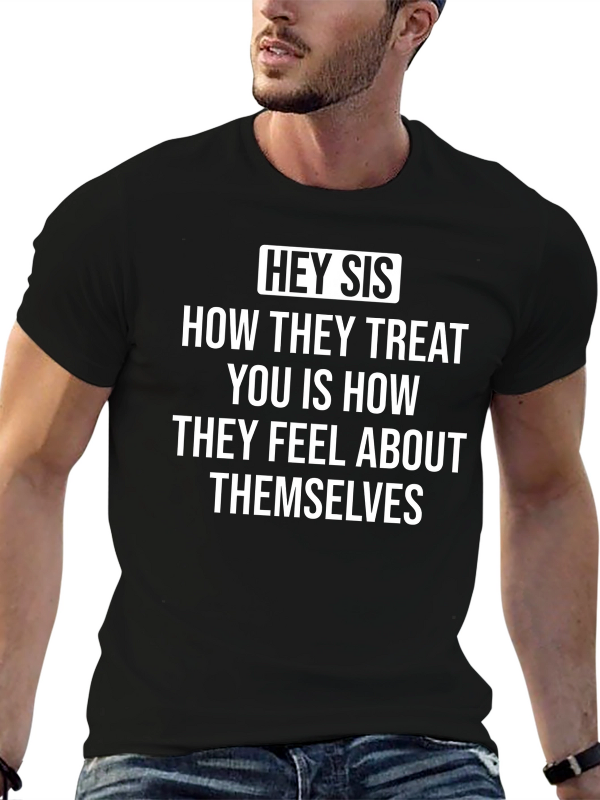 Hey Sis Graphic Tee - Inspirational Unisex T-Shirt