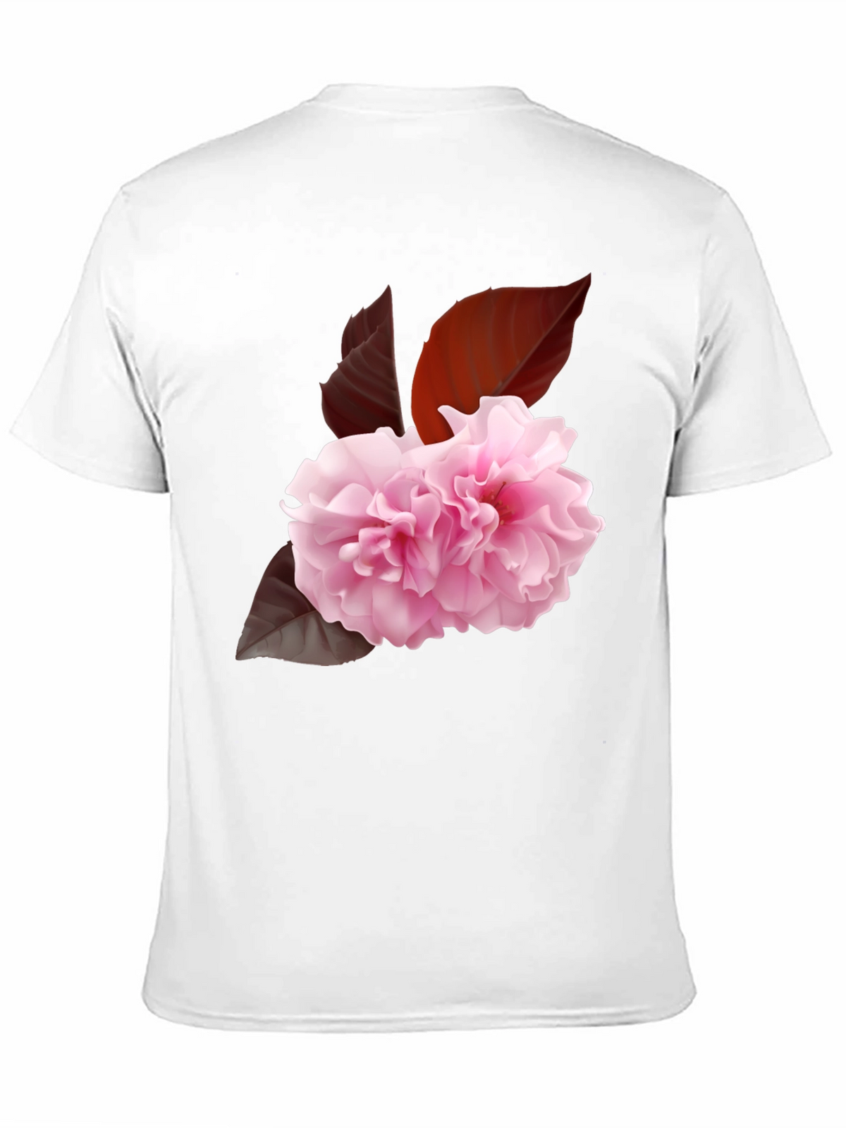 Floral Print Tee - Elegant Sakura Blossom Design