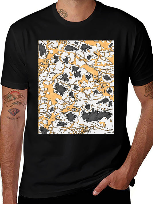 Abstract Art Black T-Shirt - Modern Graphic Tee