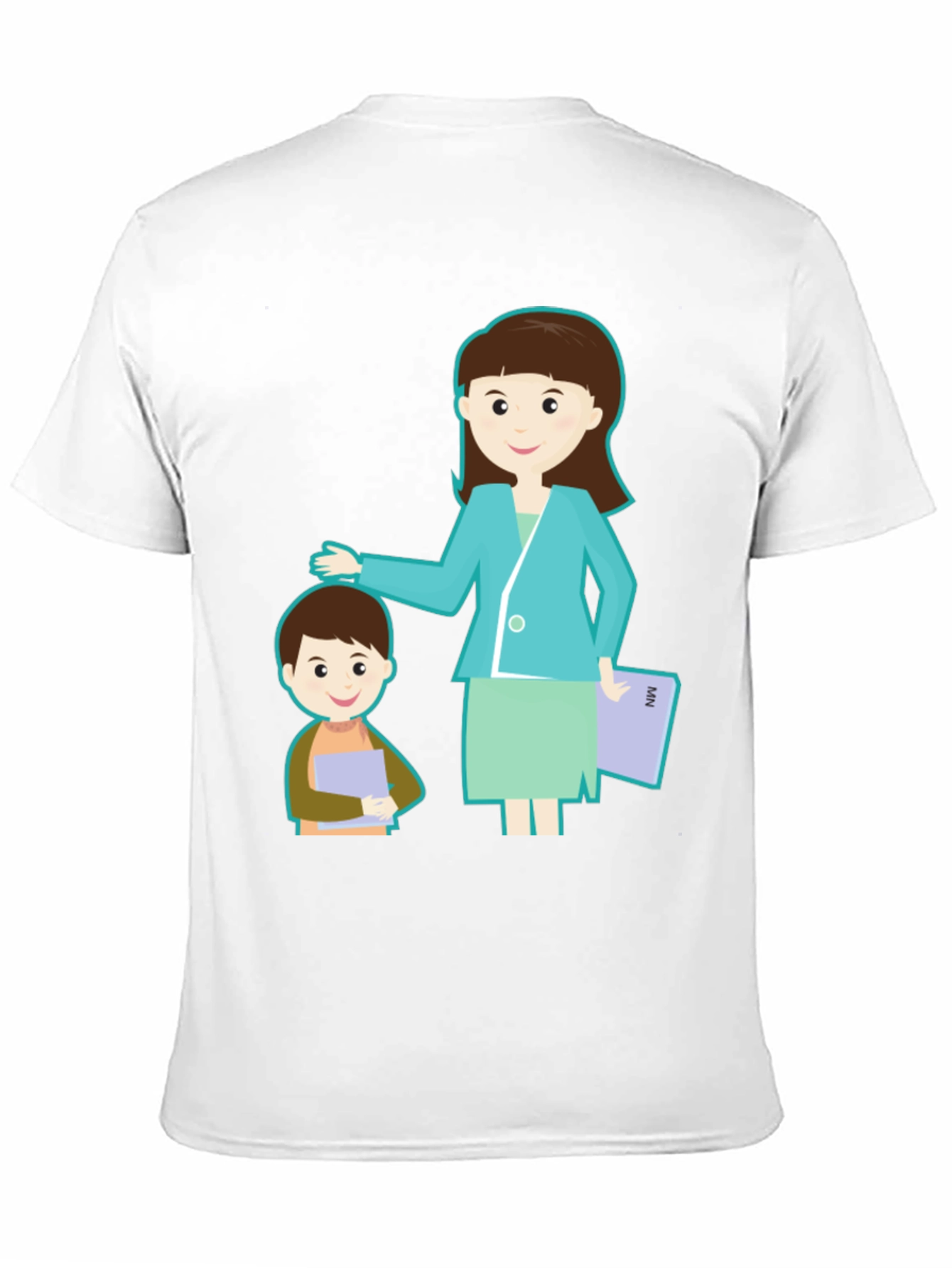 Teacher & Student Graphic Black T-Shirt