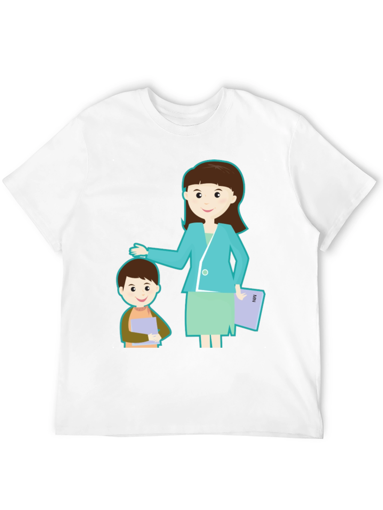 Teacher & Student Graphic Black T-Shirt