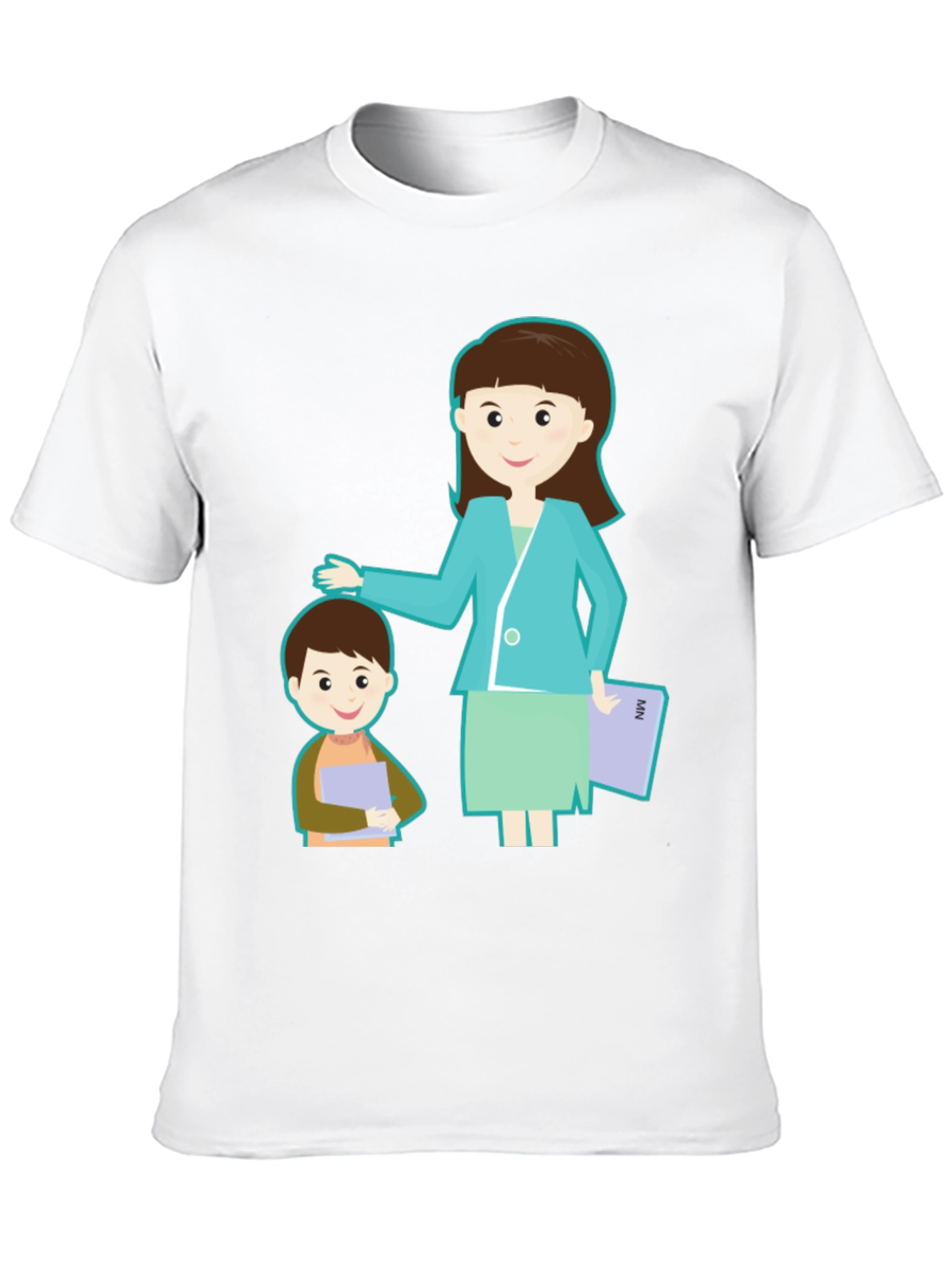 Teacher & Student Graphic Black T-Shirt
