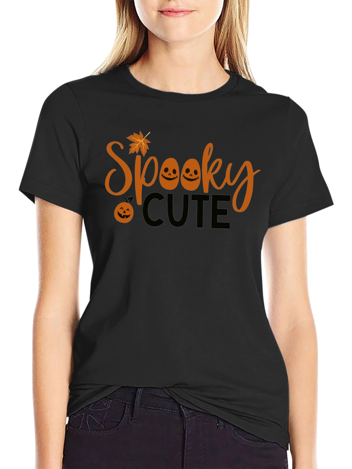 Spooky Cute Halloween Graphic T-Shirt