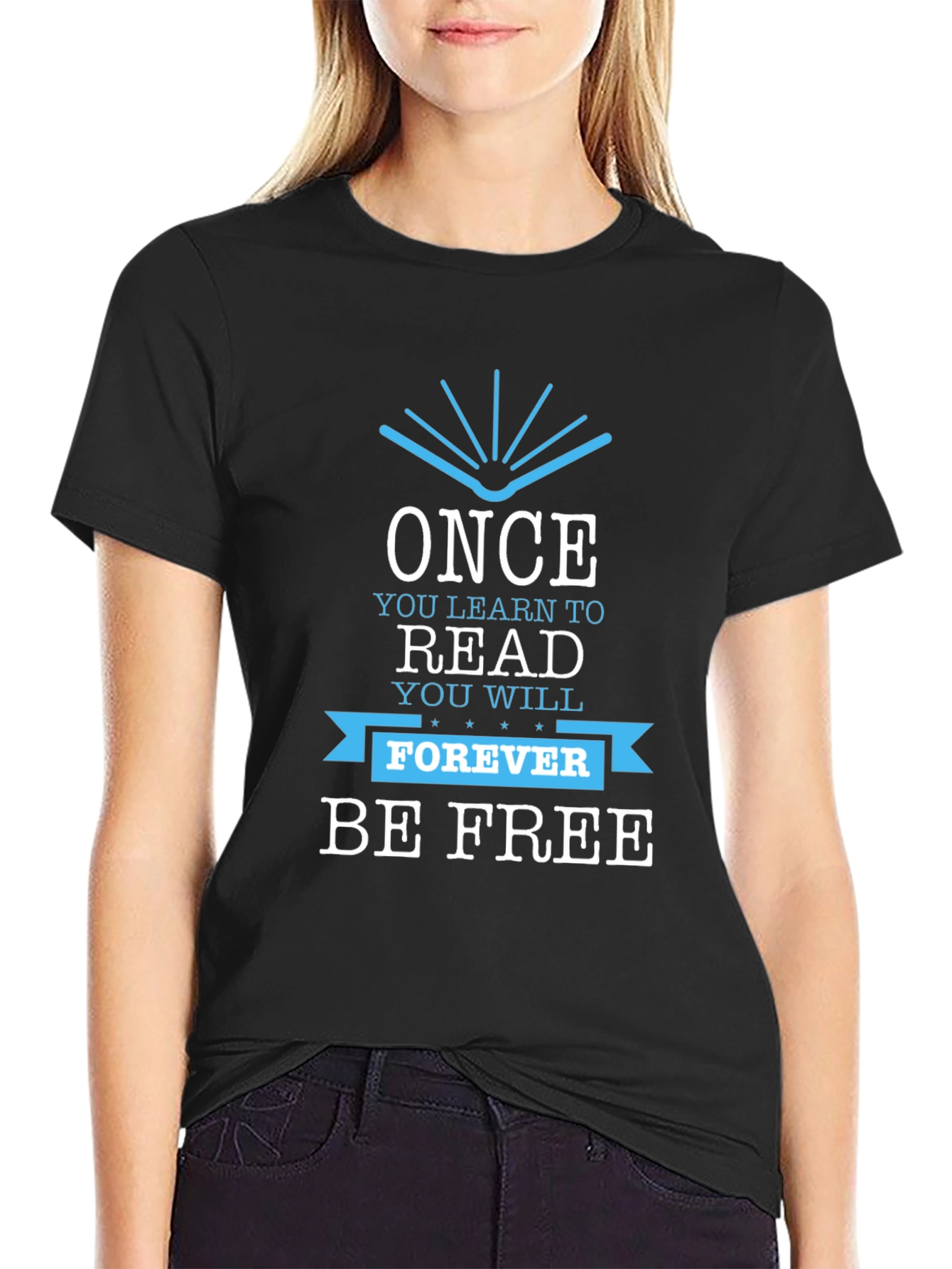 Read Forever Be Free Graphic T-Shirt