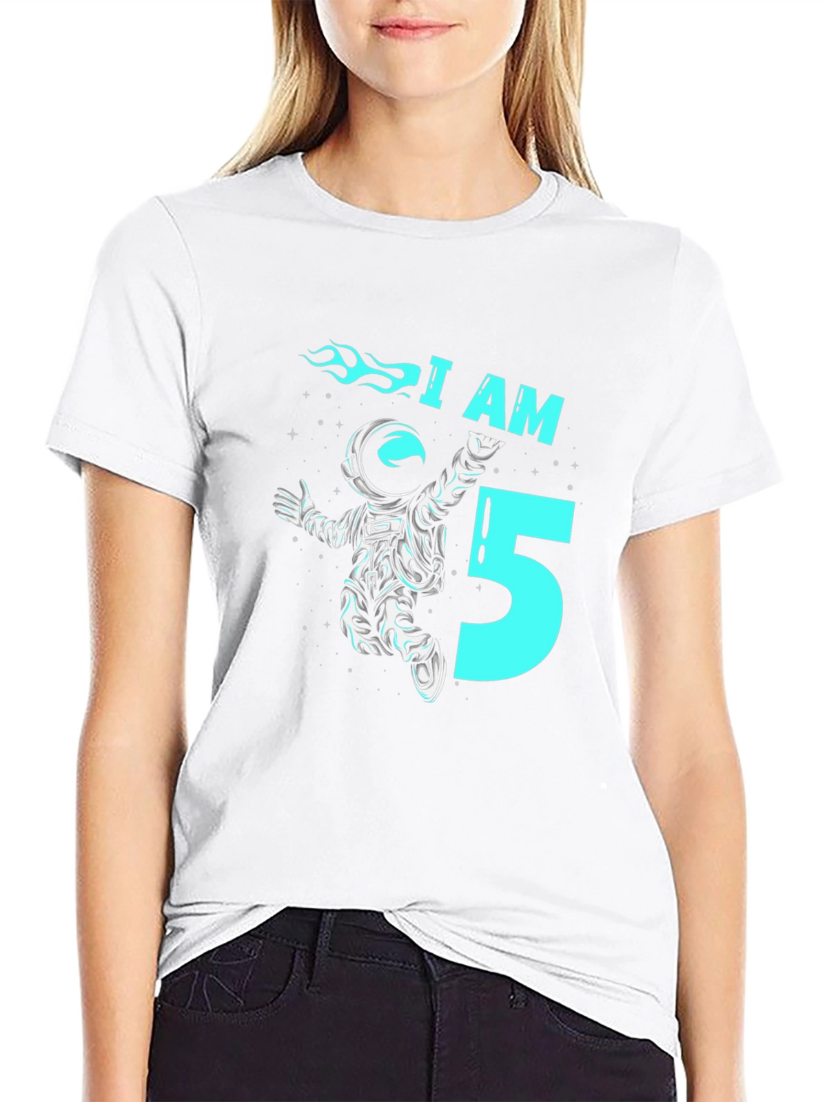 I am 5 Astronaut Birthday T-Shirt