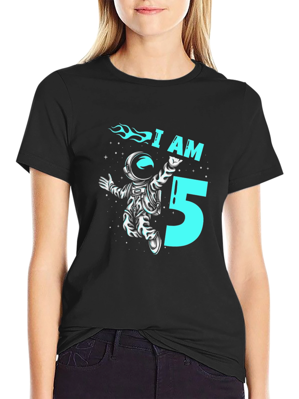 I am 5 Astronaut Birthday T-Shirt
