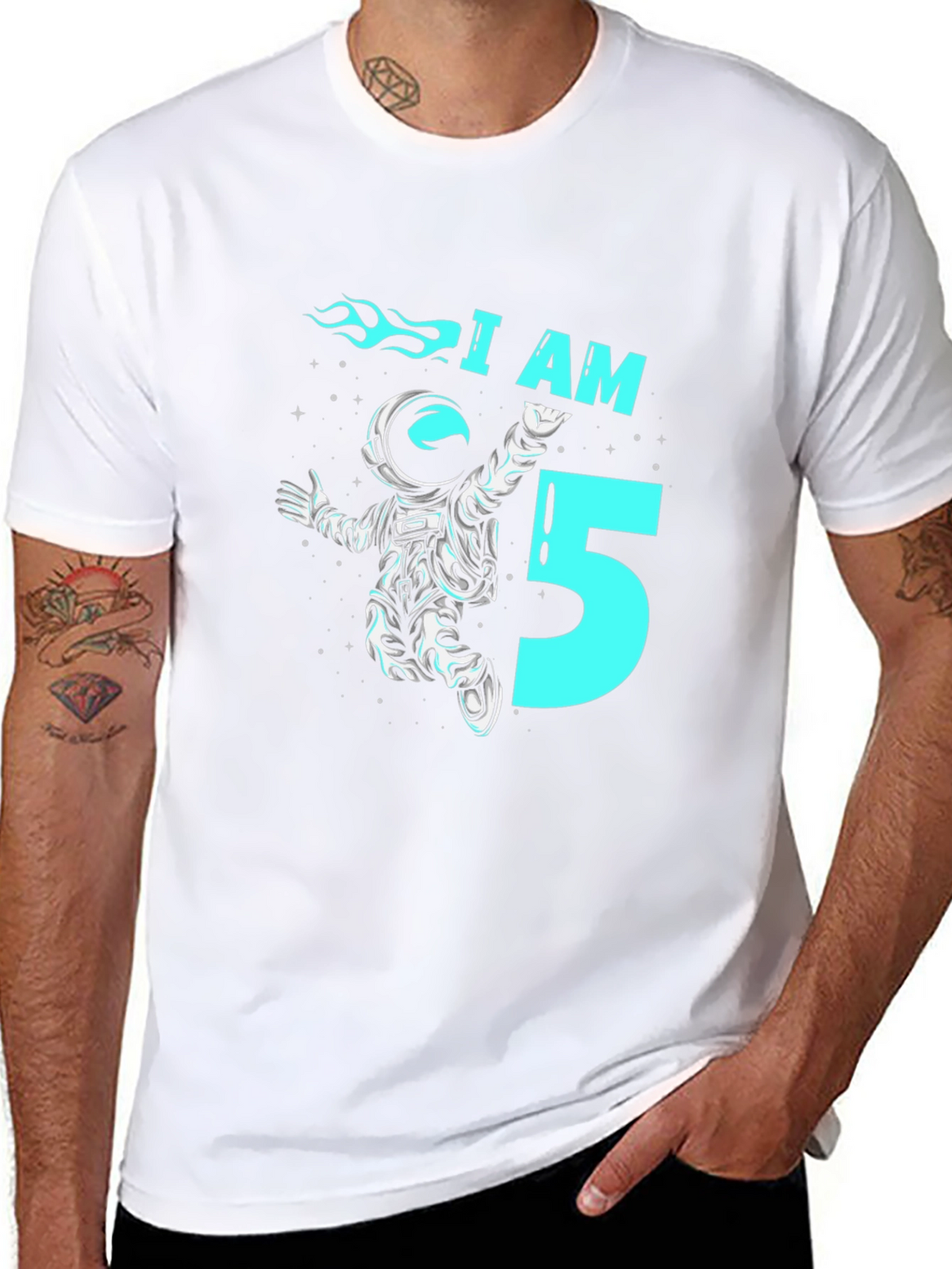 I am 5 Astronaut Birthday T-Shirt