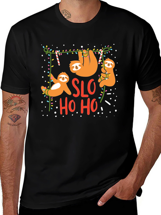 SLO HO HO Sloth Christmas T-Shirt