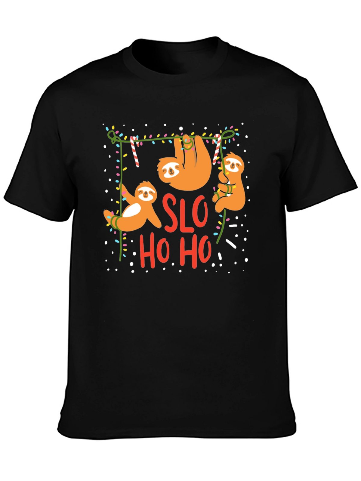 SLO HO HO Sloth Christmas T-Shirt