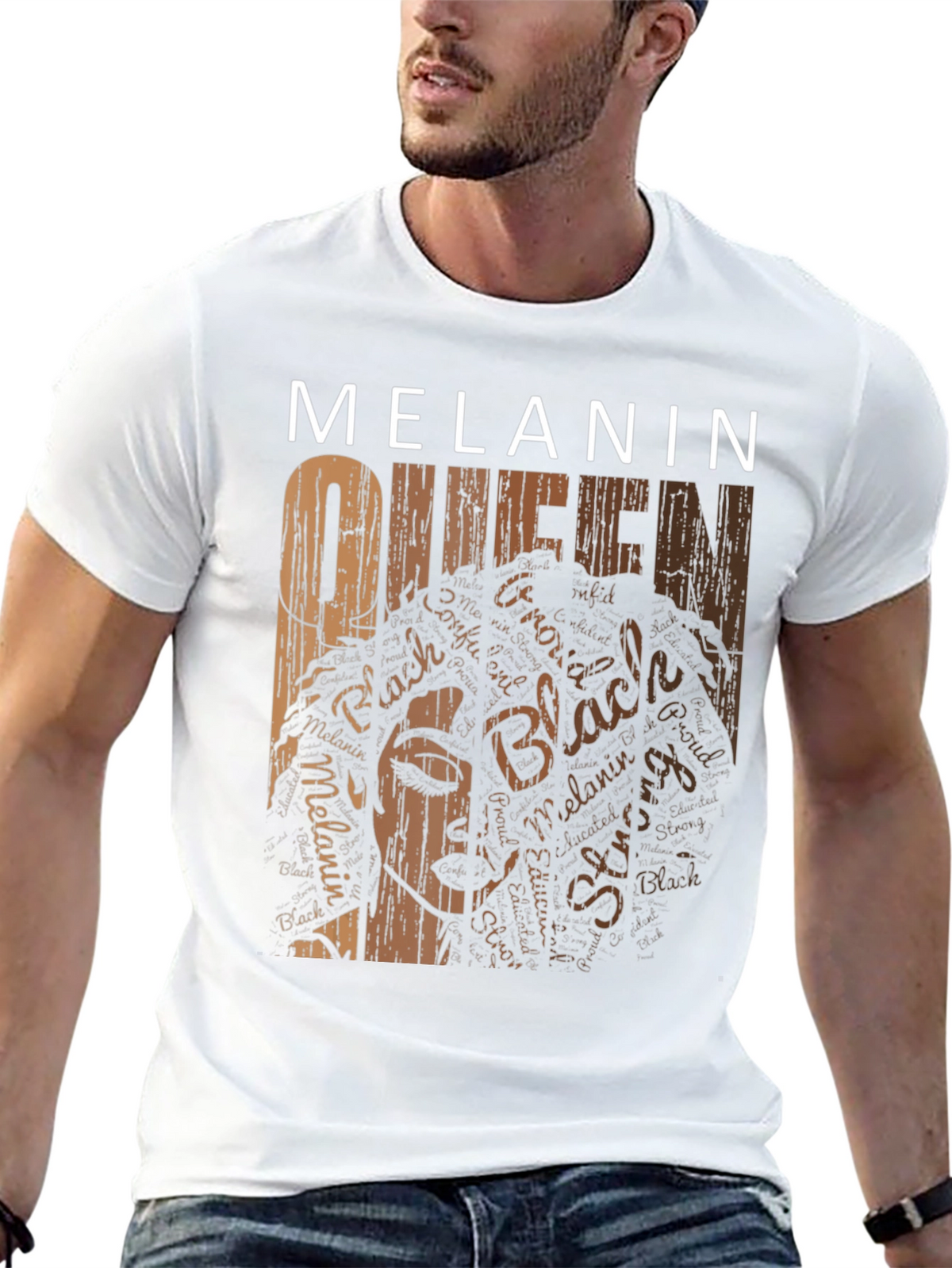 Melanin Queen Graphic T-Shirt - Black Pride Tee
