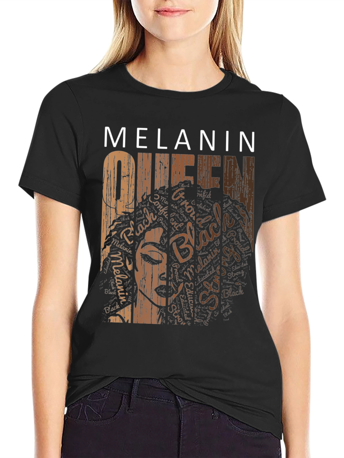 Melanin Queen Graphic T-Shirt - Black Pride Tee